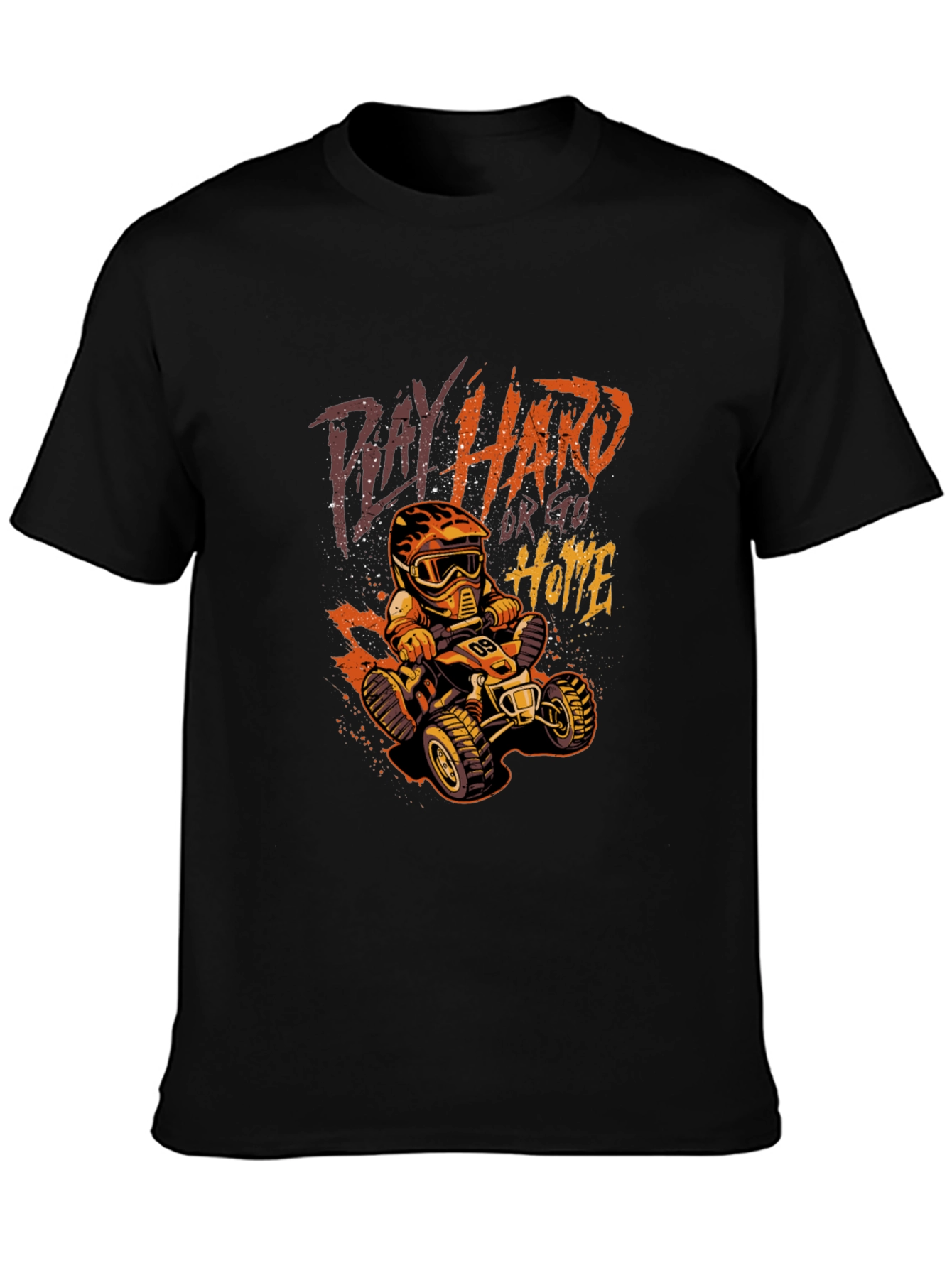 Play Hard ATV Rider Black T-Shirt