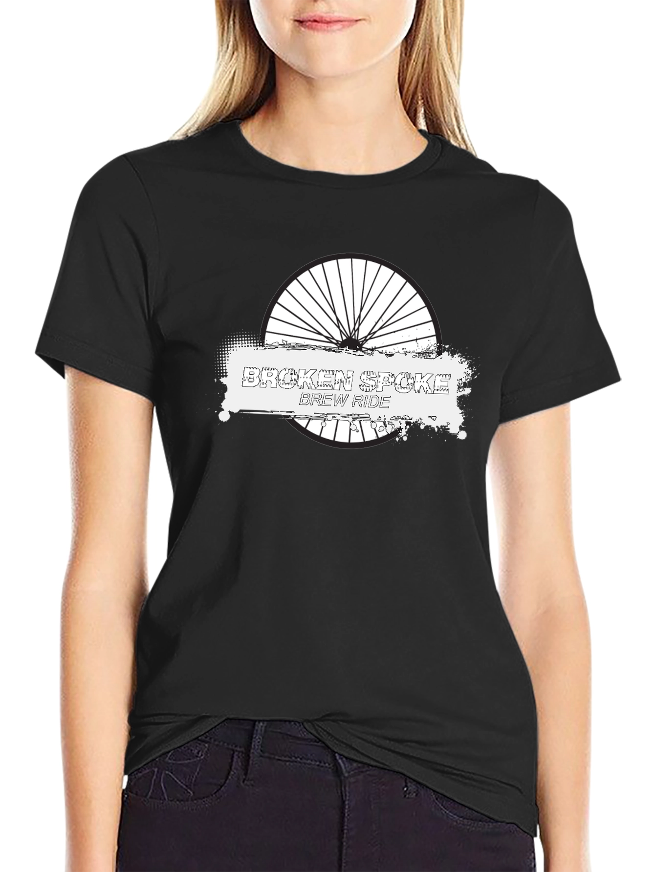 Broken Spoke Brew Ride Black T-Shirt