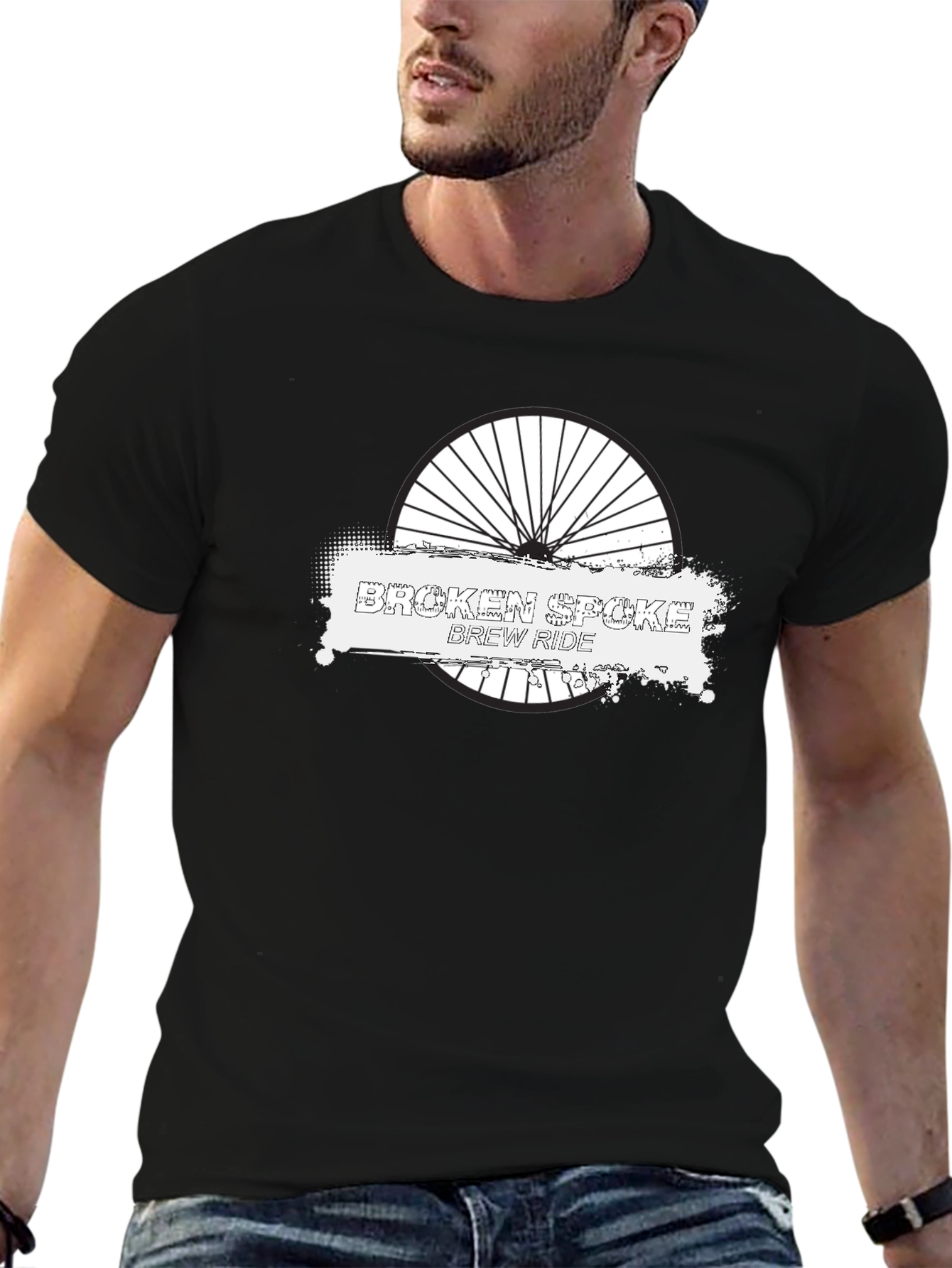 Broken Spoke Brew Ride Black T-Shirt