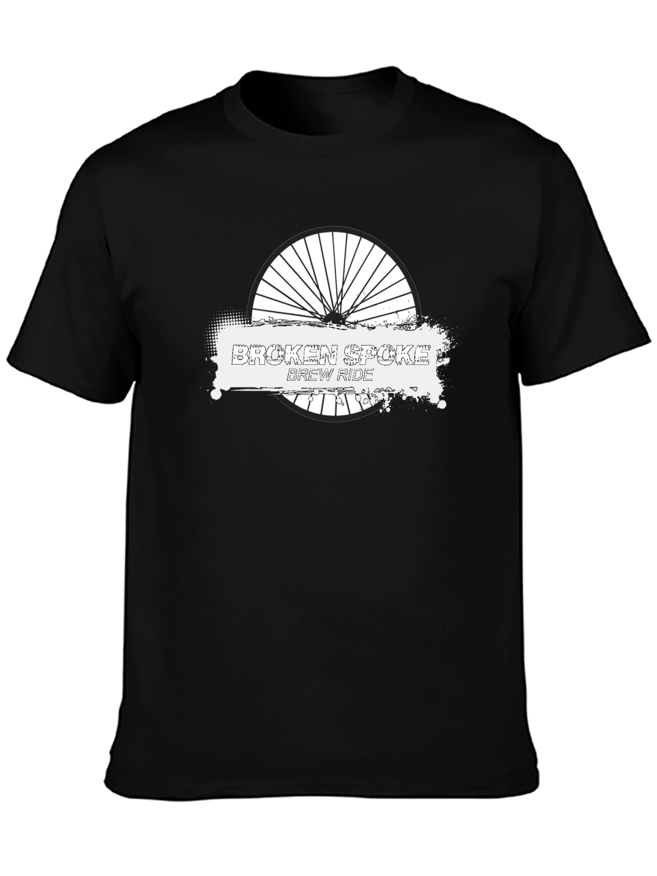 Broken Spoke Brew Ride Black T-Shirt