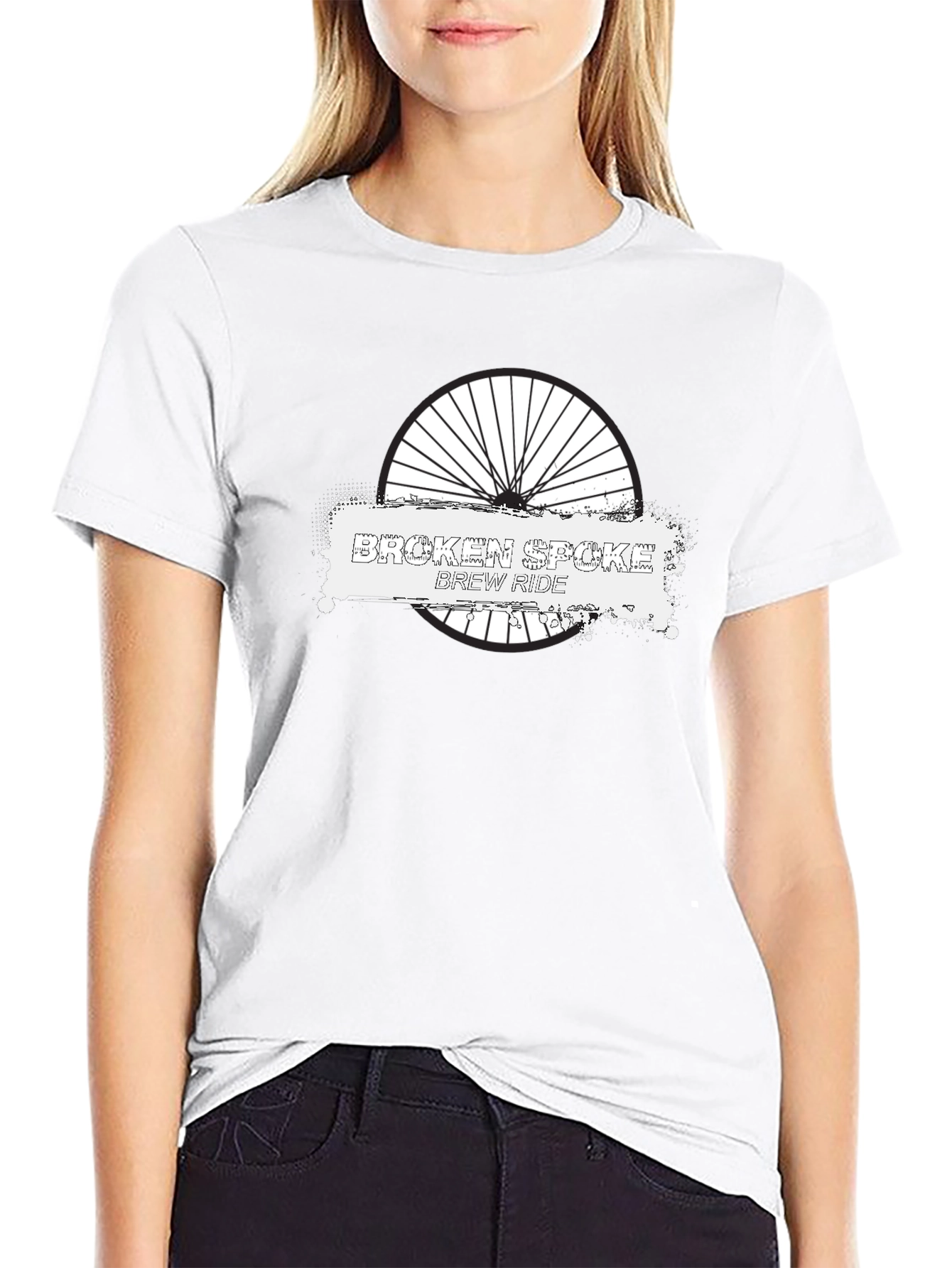 Broken Spoke Brew Ride Black T-Shirt