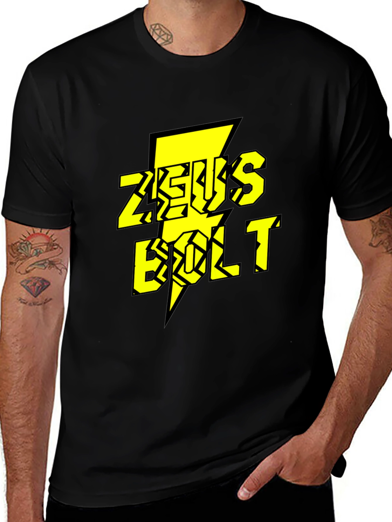 Zeus Bolt Graphic Tee - Electric Style