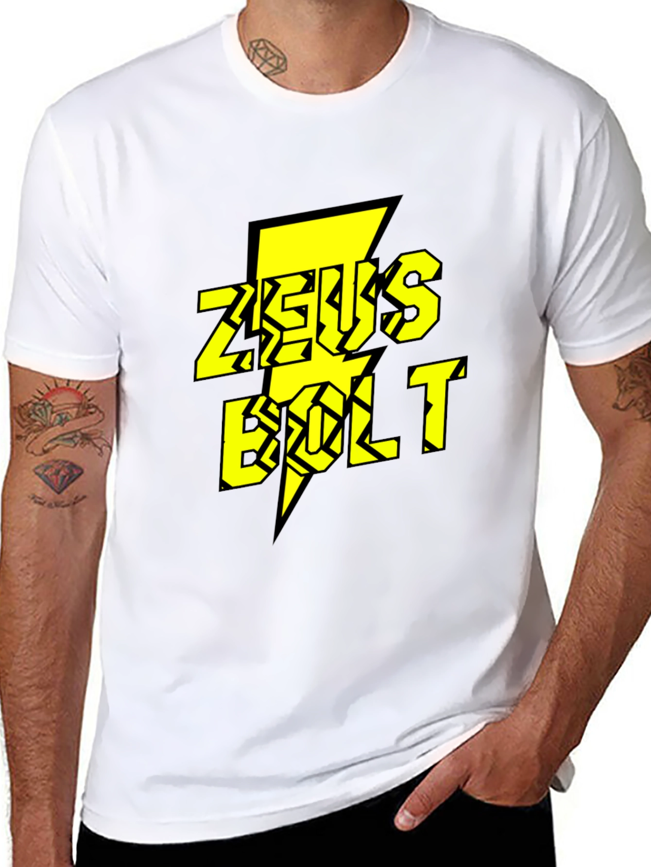 Zeus Bolt Graphic Tee - Electric Style