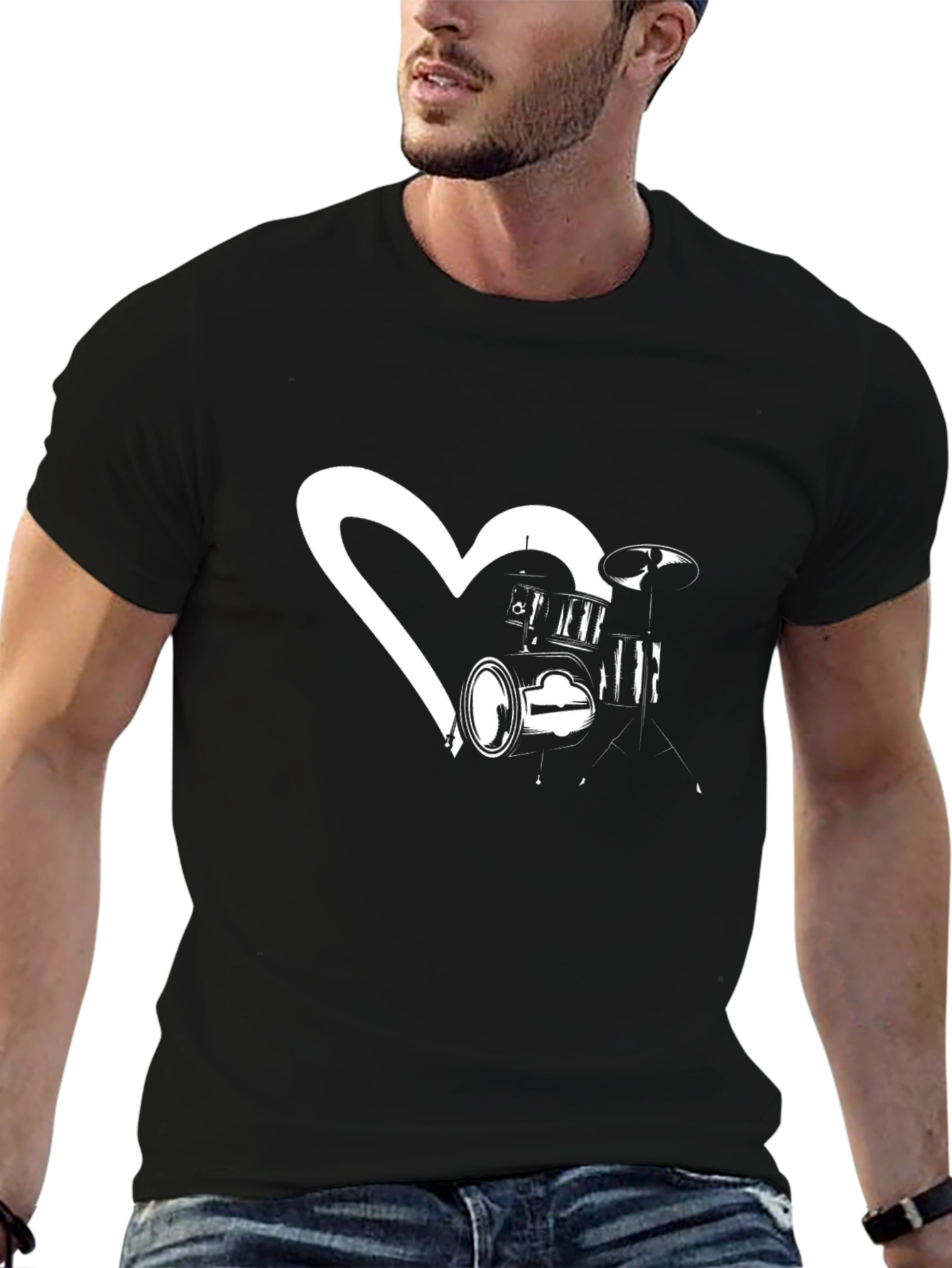 Drum Heartbeat Graphic T-Shirt