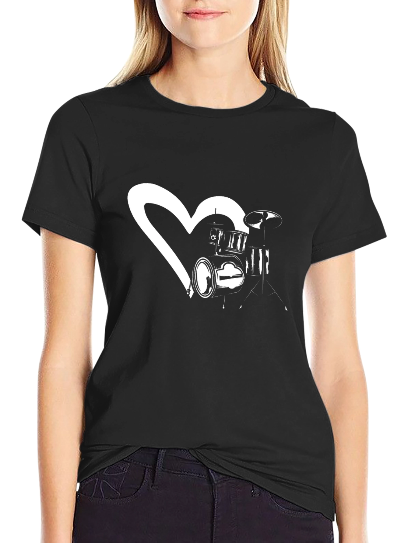 Drum Heartbeat Graphic T-Shirt