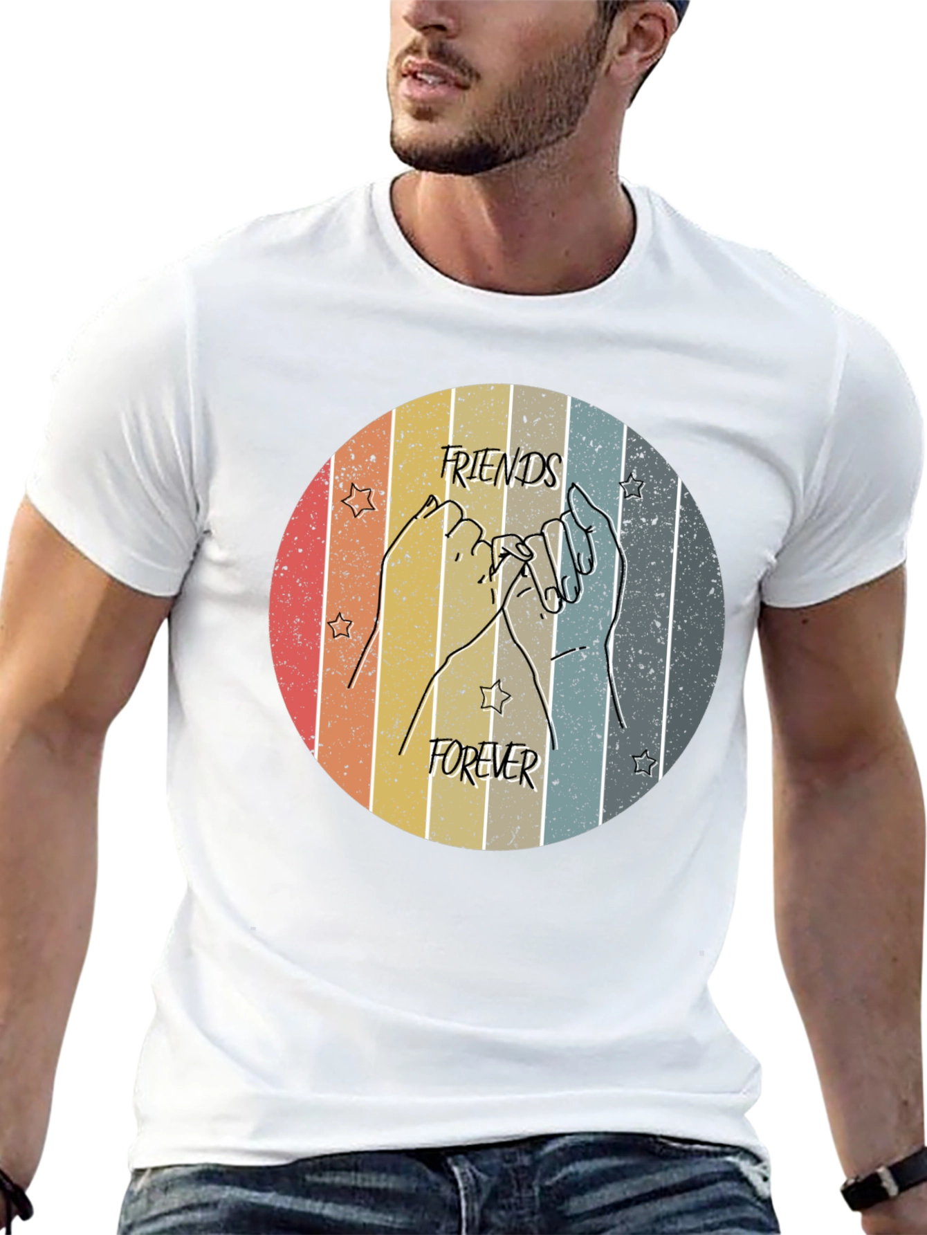 Friends Forever Retro Graphic Tee