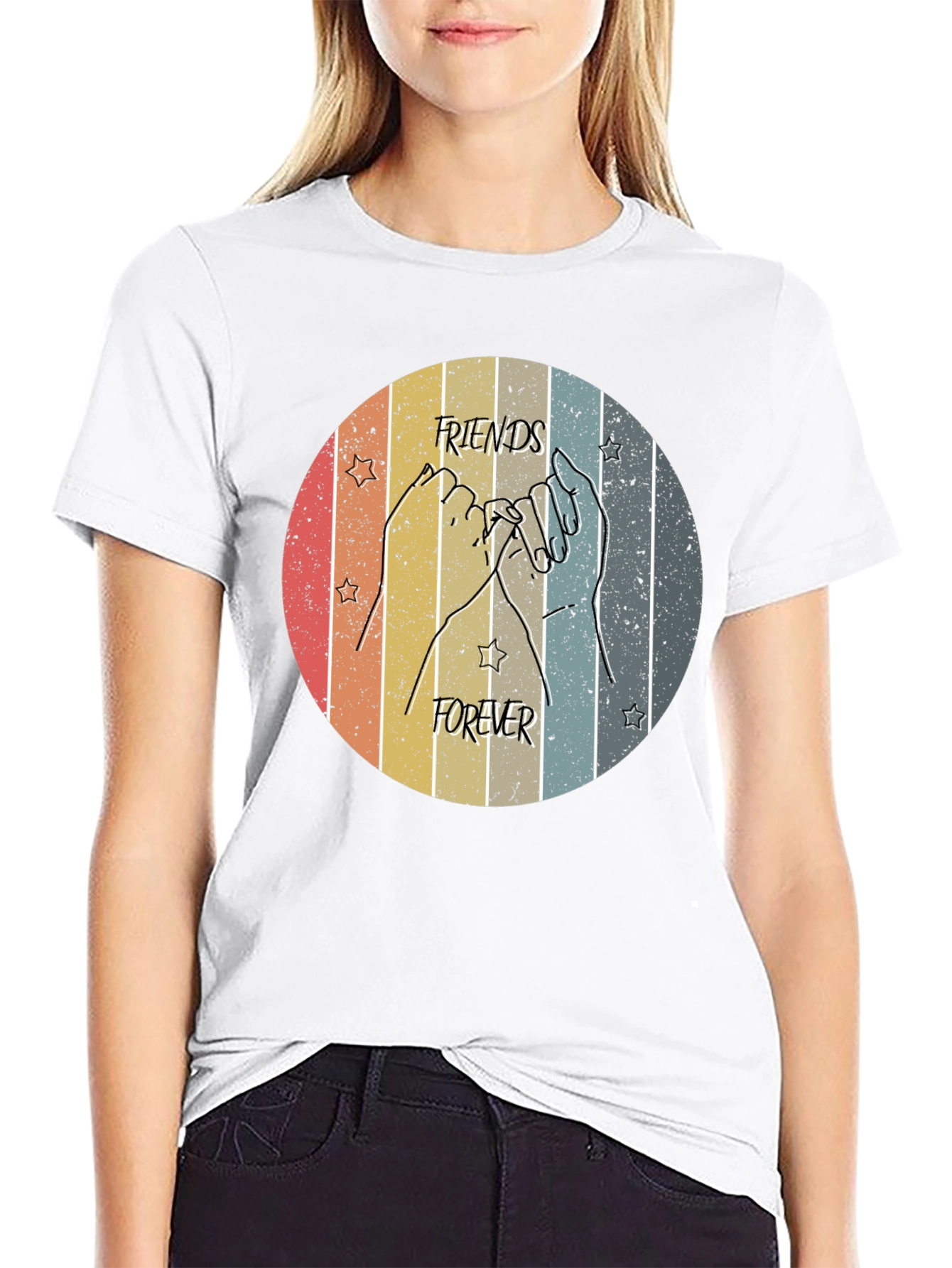 Friends Forever Retro Graphic Tee