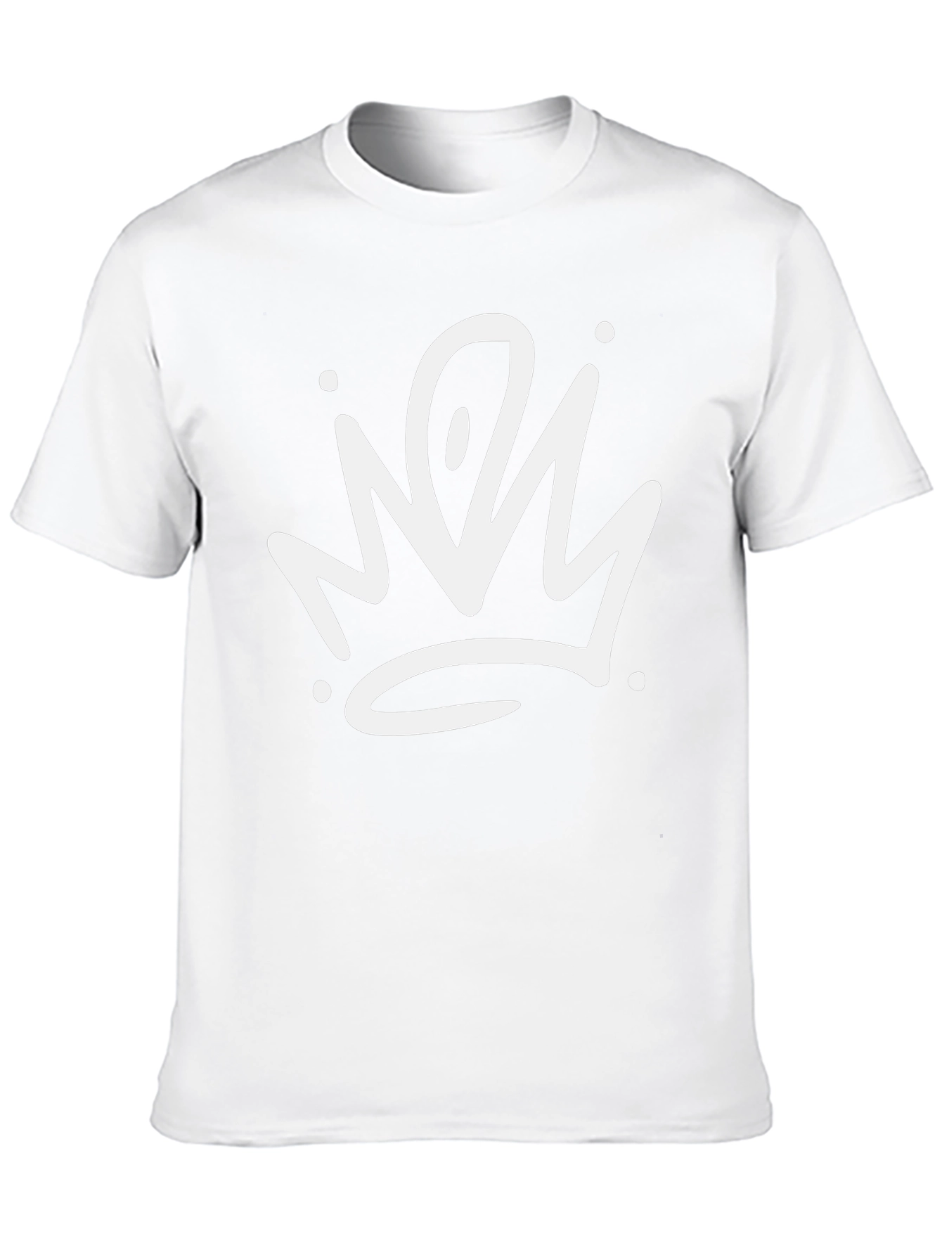 Crown Graphic Print Black T-Shirt
