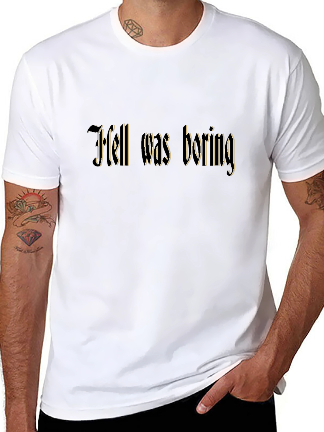 Hell Was Boring T-Shirt Dark Humor Tee
