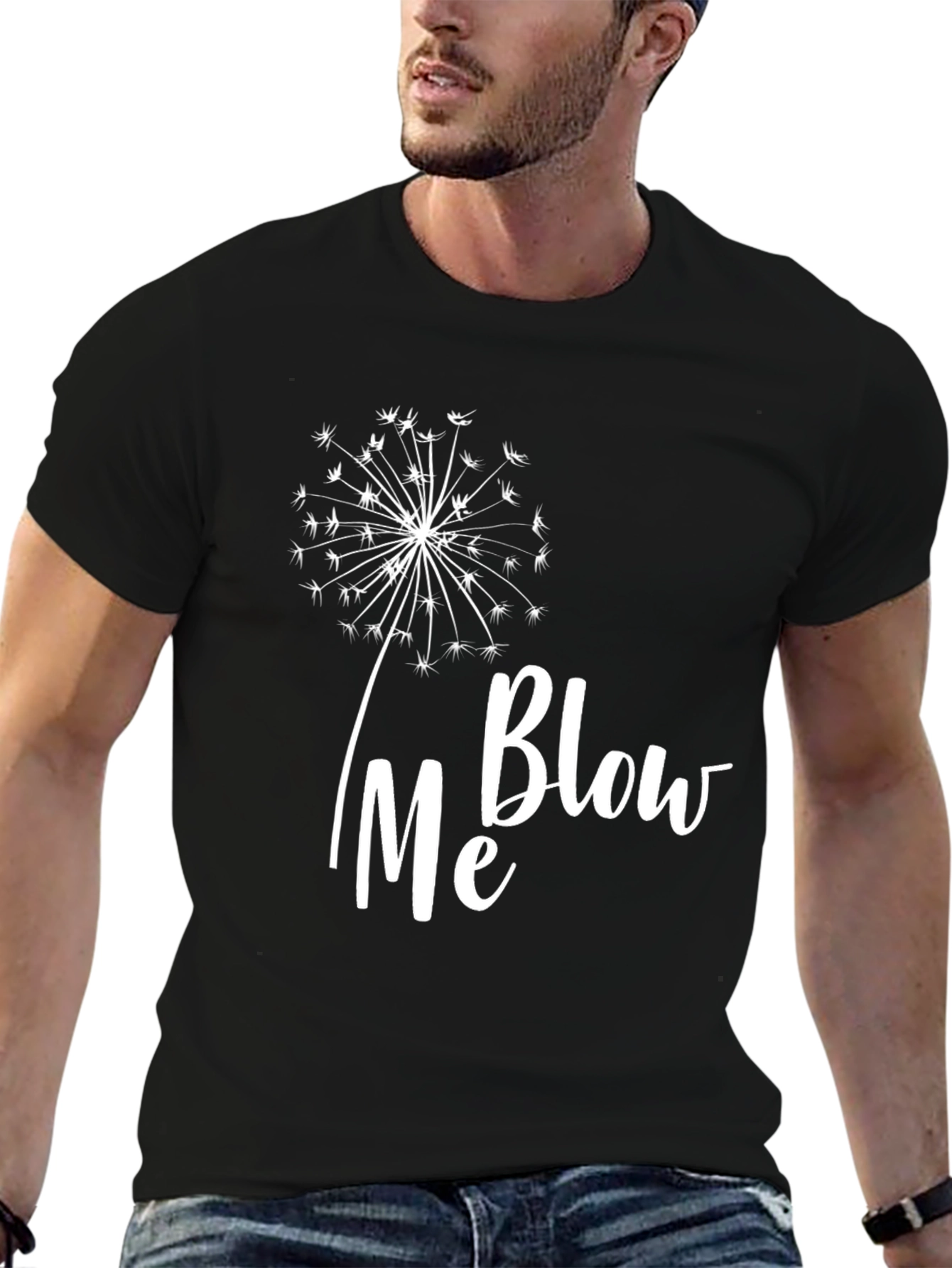 Blow Me Dandelion Graphic T-Shirt