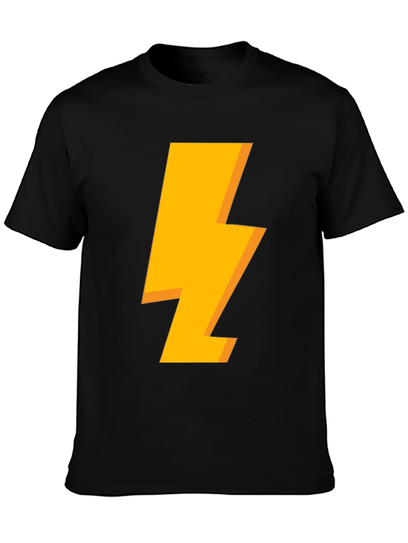 Lightning Bolt Graphic Black T-Shirt