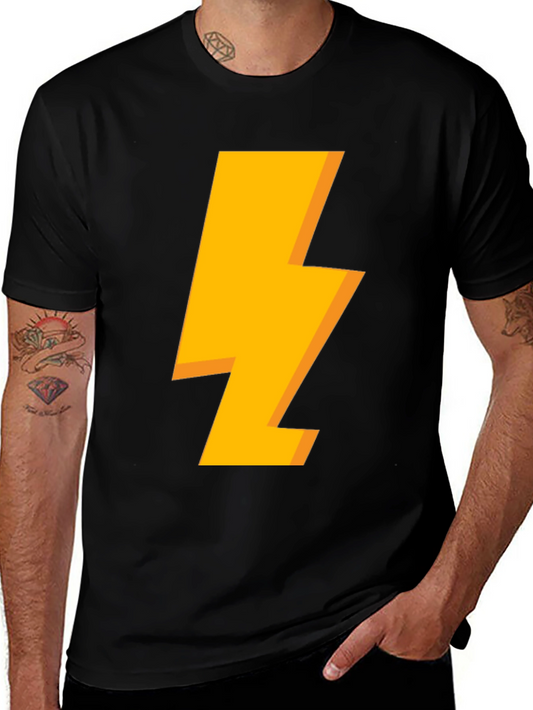 Lightning Bolt Graphic Black T-Shirt