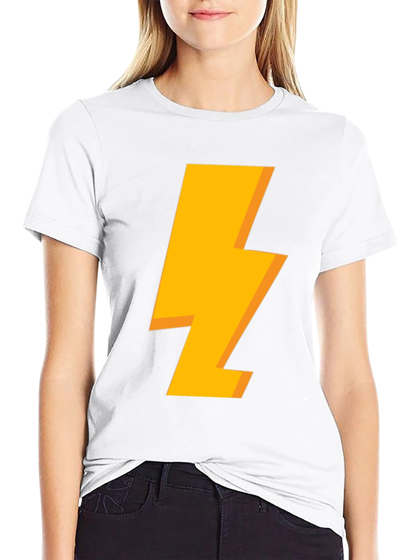Lightning Bolt Graphic Black T-Shirt
