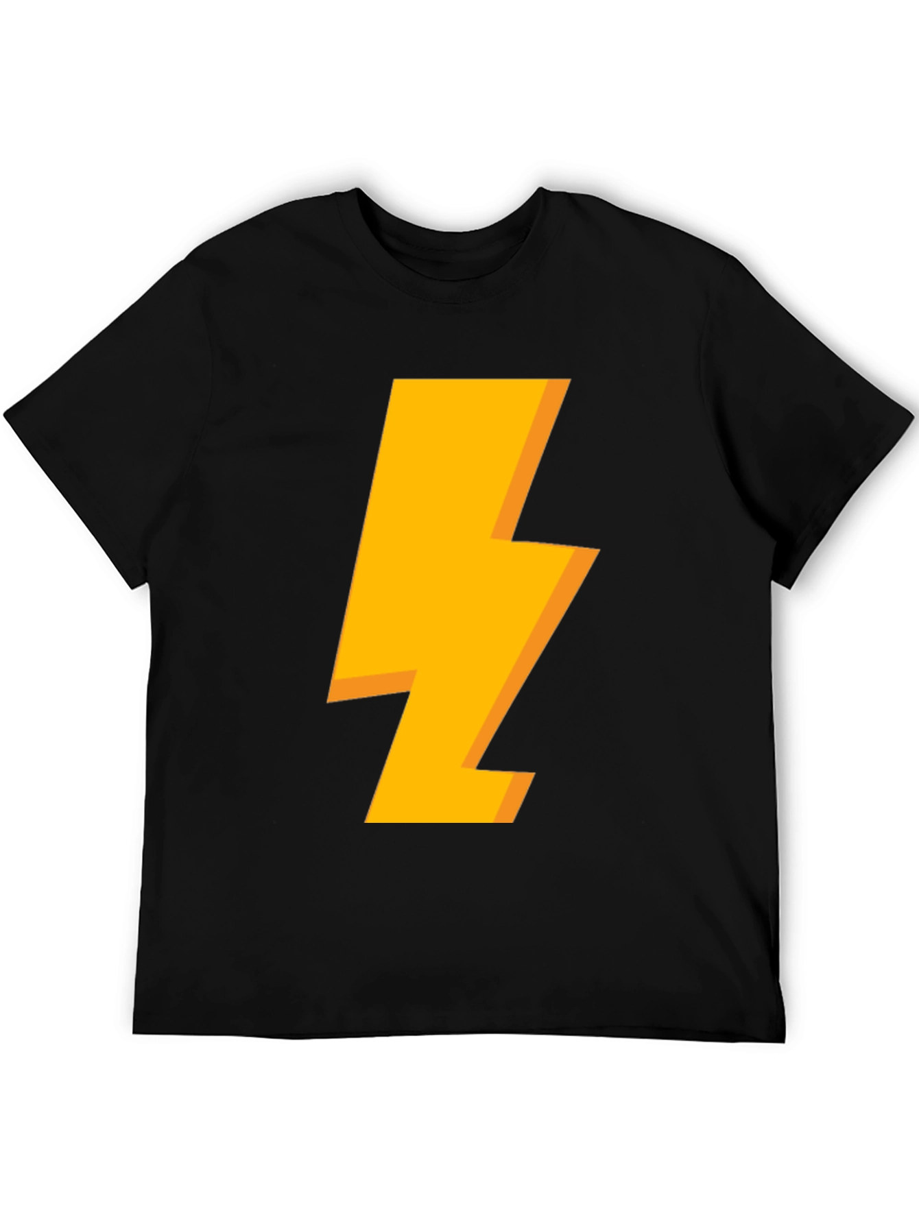Lightning Bolt Graphic Black T-Shirt