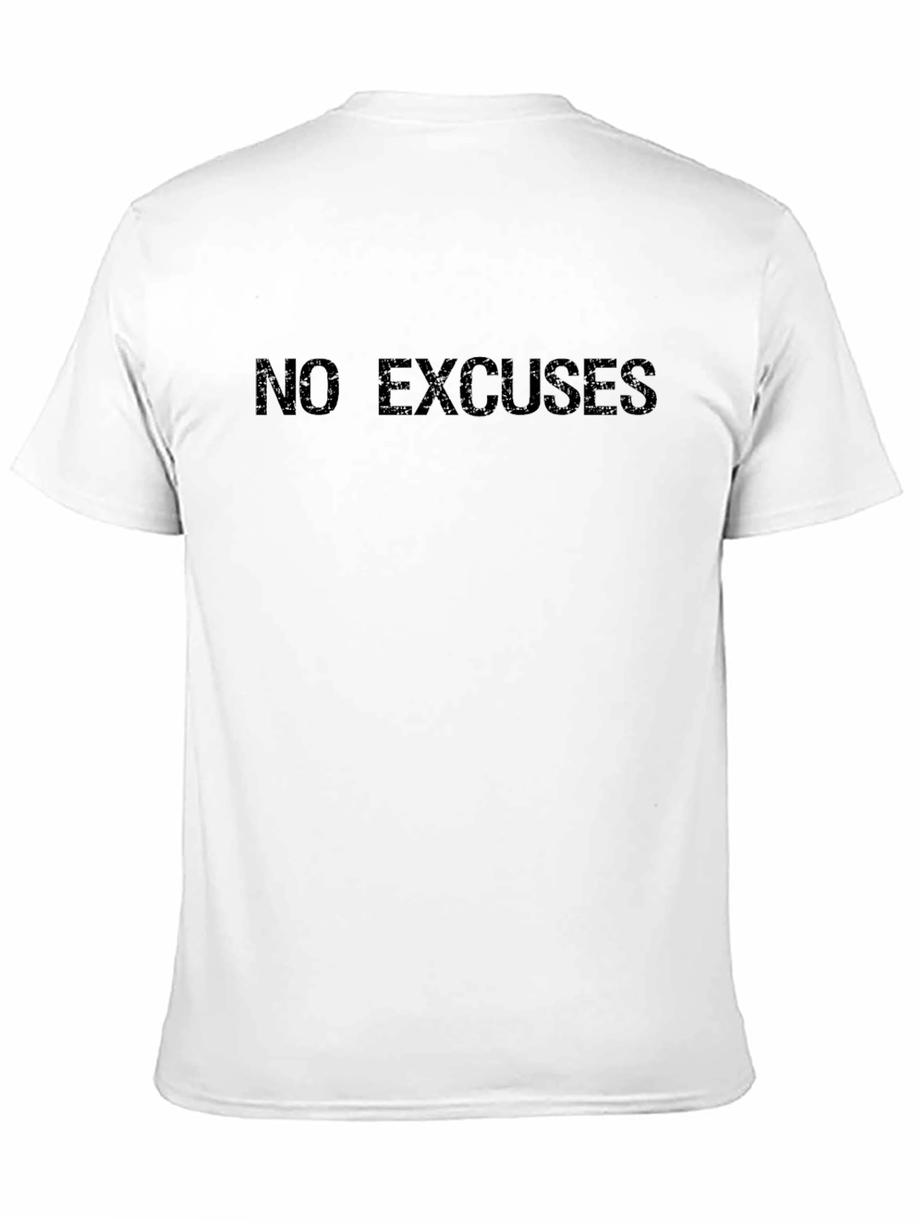 No Excuses Black Graphic T-Shirt