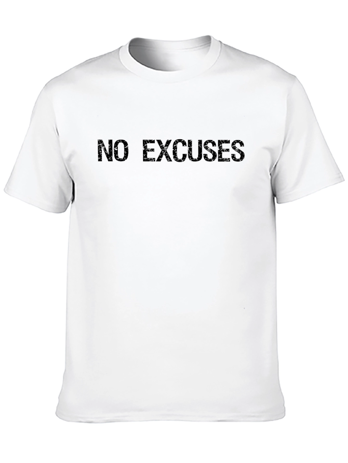 No Excuses Black Graphic T-Shirt