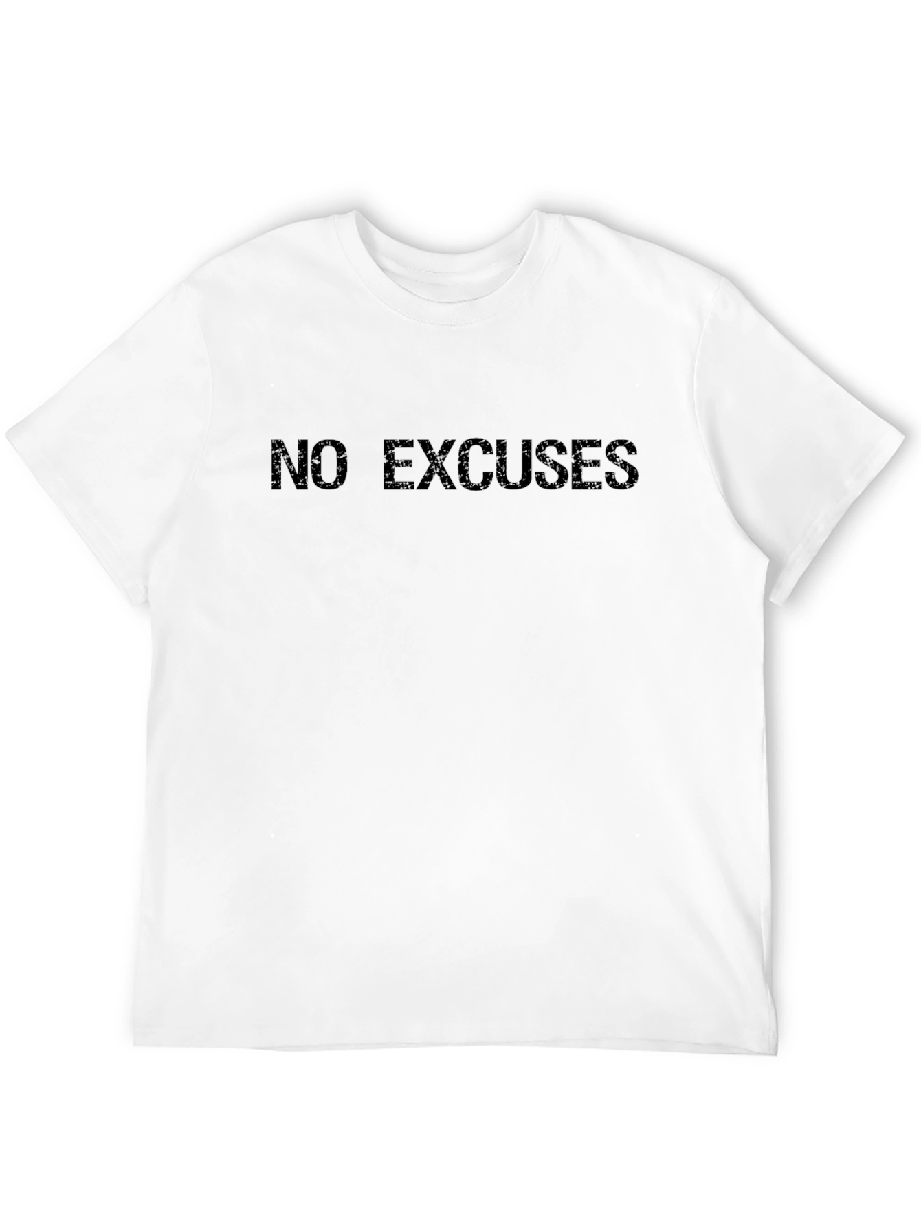 No Excuses Black Graphic T-Shirt
