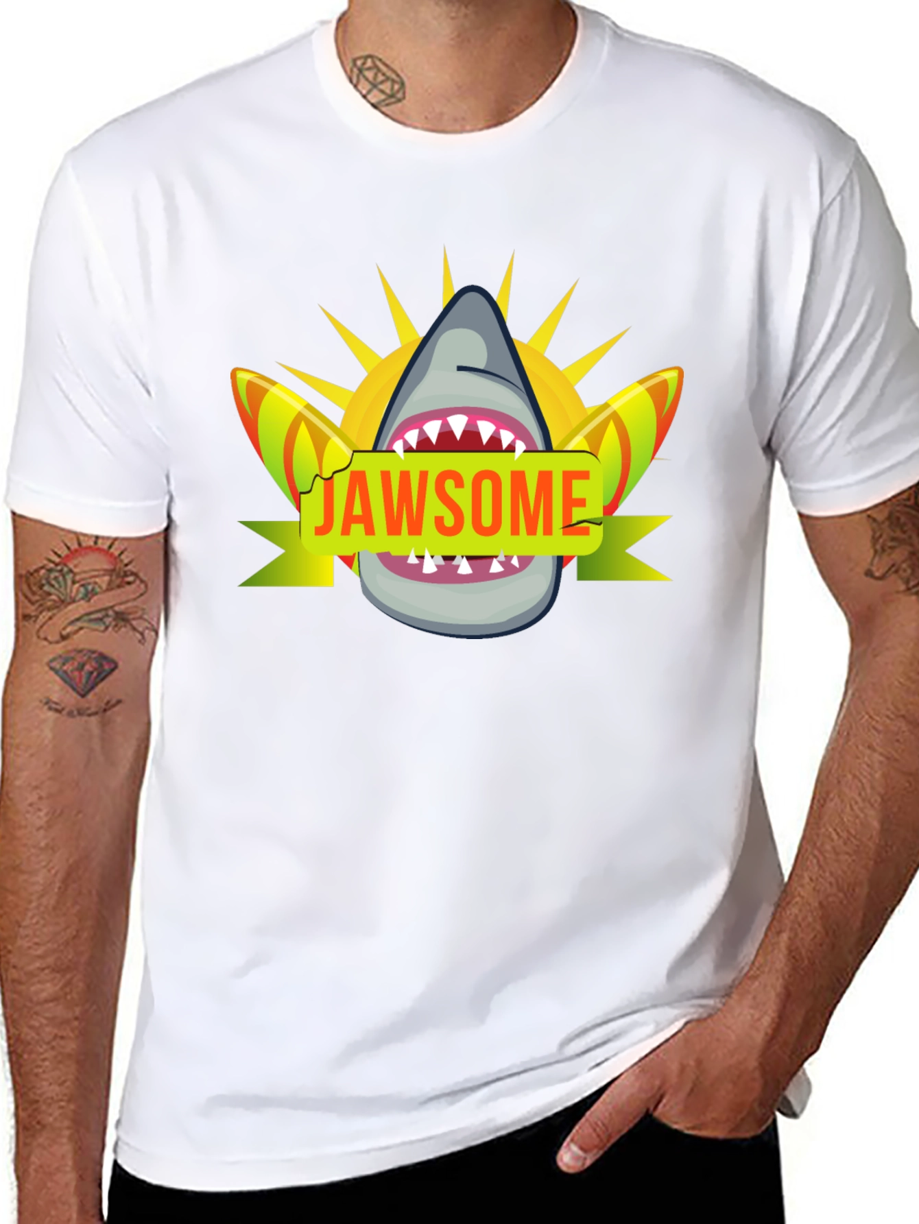 Jawsome Shark Graphic Tee - Summer Style