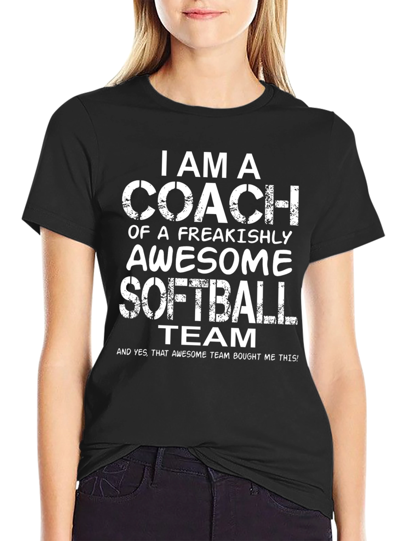 Awesome Softball Coach Graphic Tee