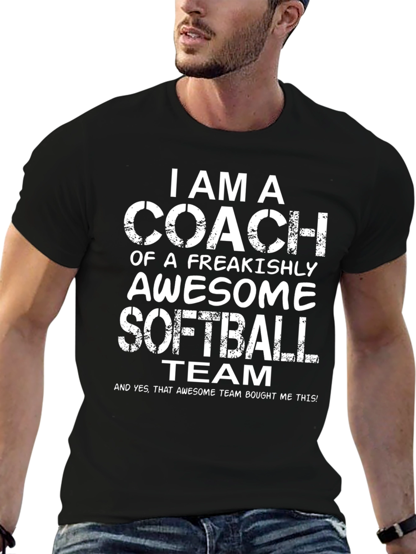 Awesome Softball Coach Graphic Tee