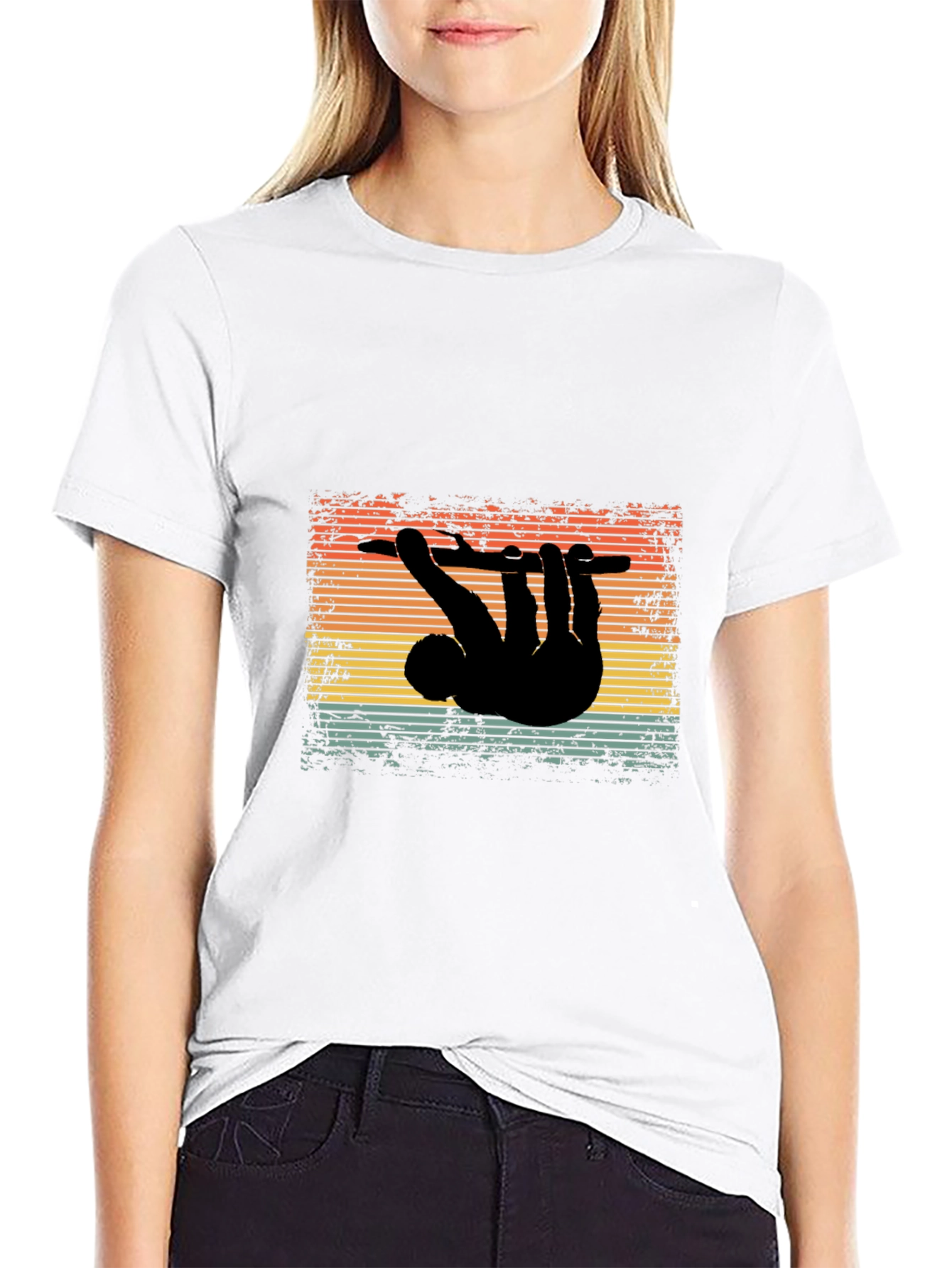 Retro Sloth T-Shirt - Hang in There Style