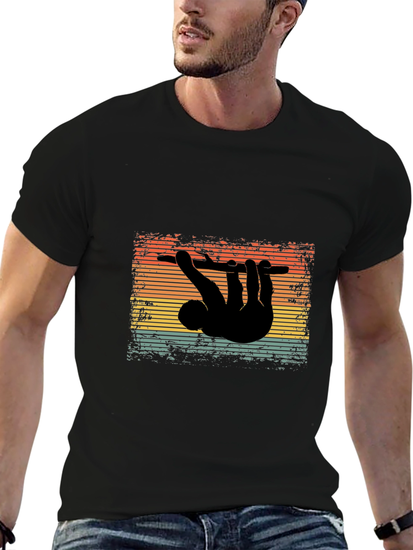 Retro Sloth T-Shirt - Hang in There Style