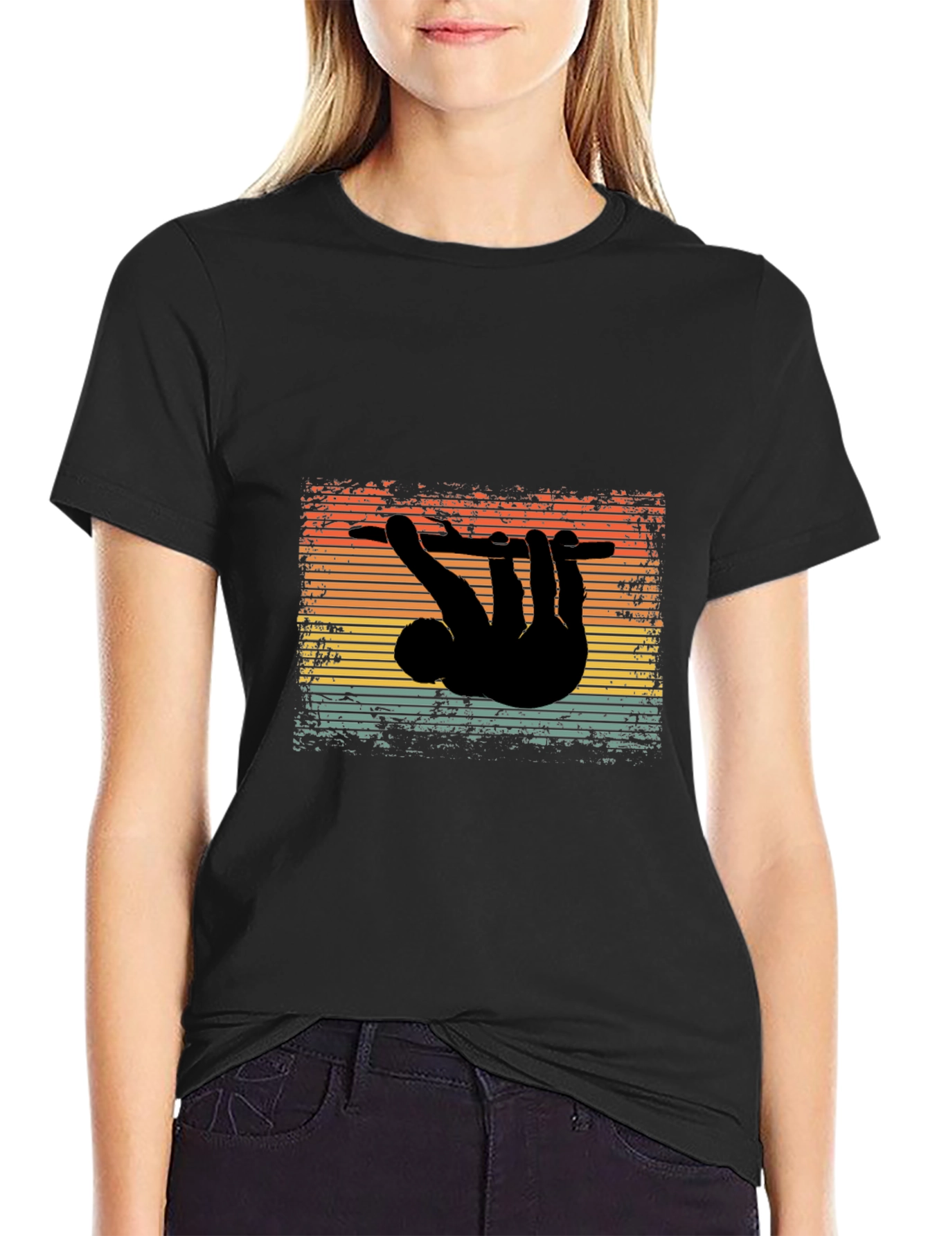 Retro Sloth T-Shirt - Hang in There Style