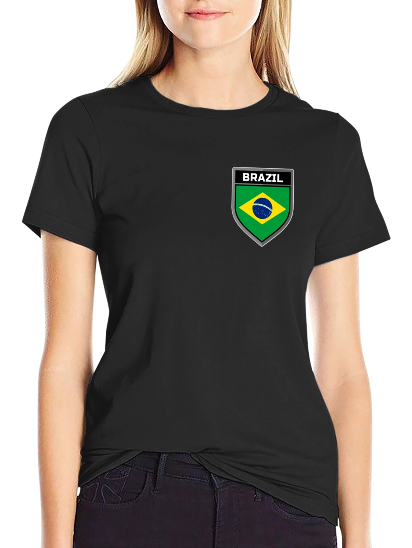 Brazil Emblem Black T-Shirt