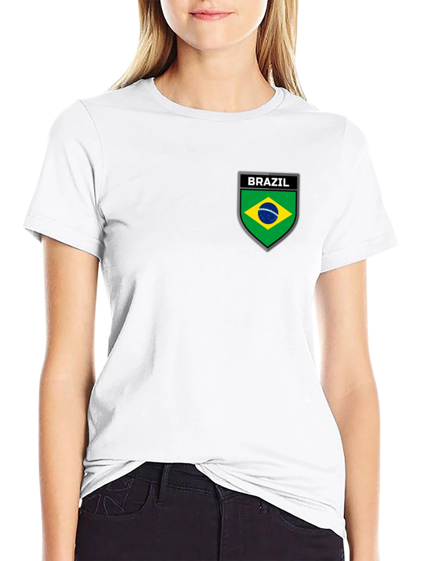 Brazil Emblem Black T-Shirt
