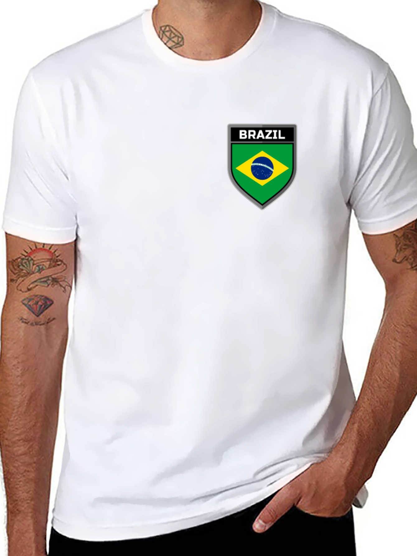 Brazil Emblem Black T-Shirt
