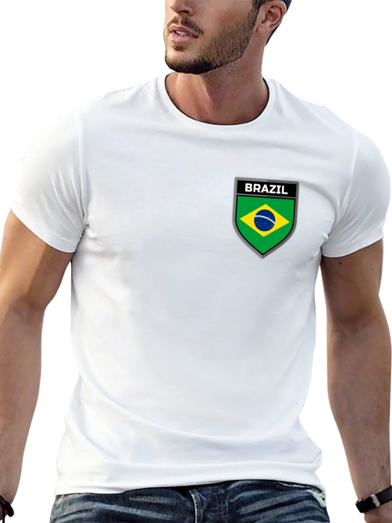 Brazil Emblem Black T-Shirt