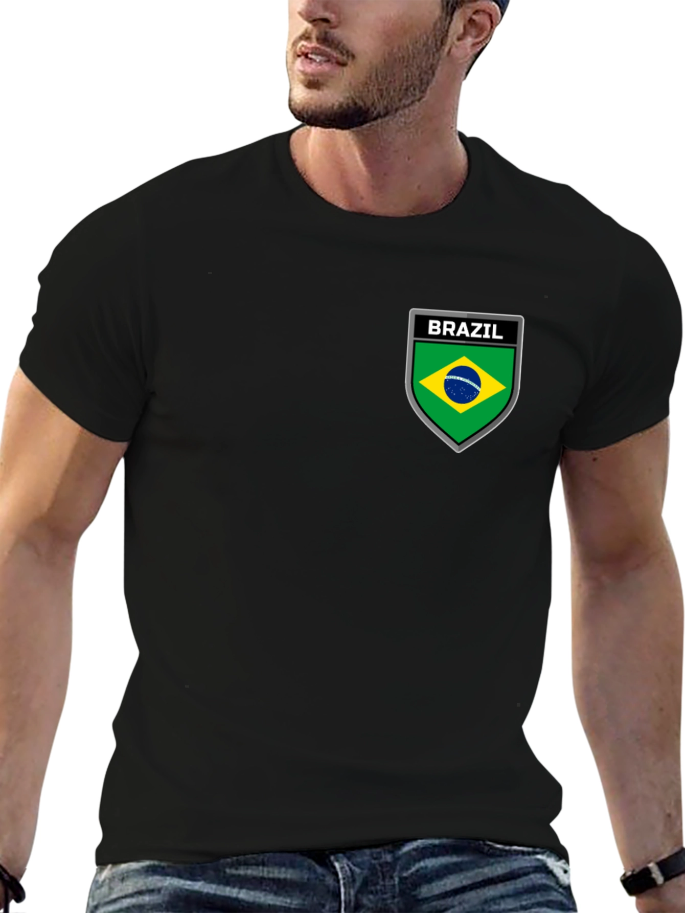 Brazil Emblem Black T-Shirt