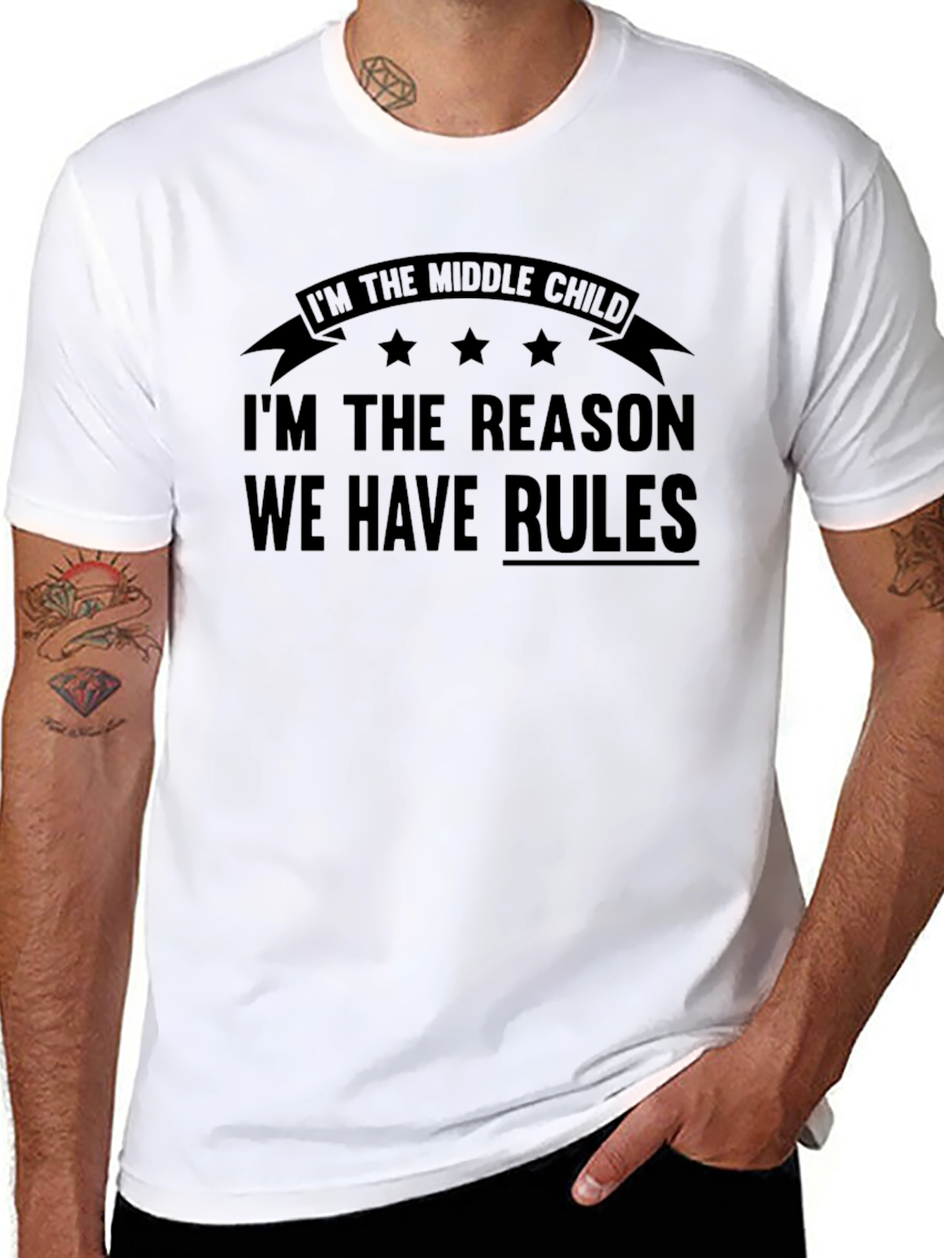 Middle Child T-Shirt - Reason for Rules