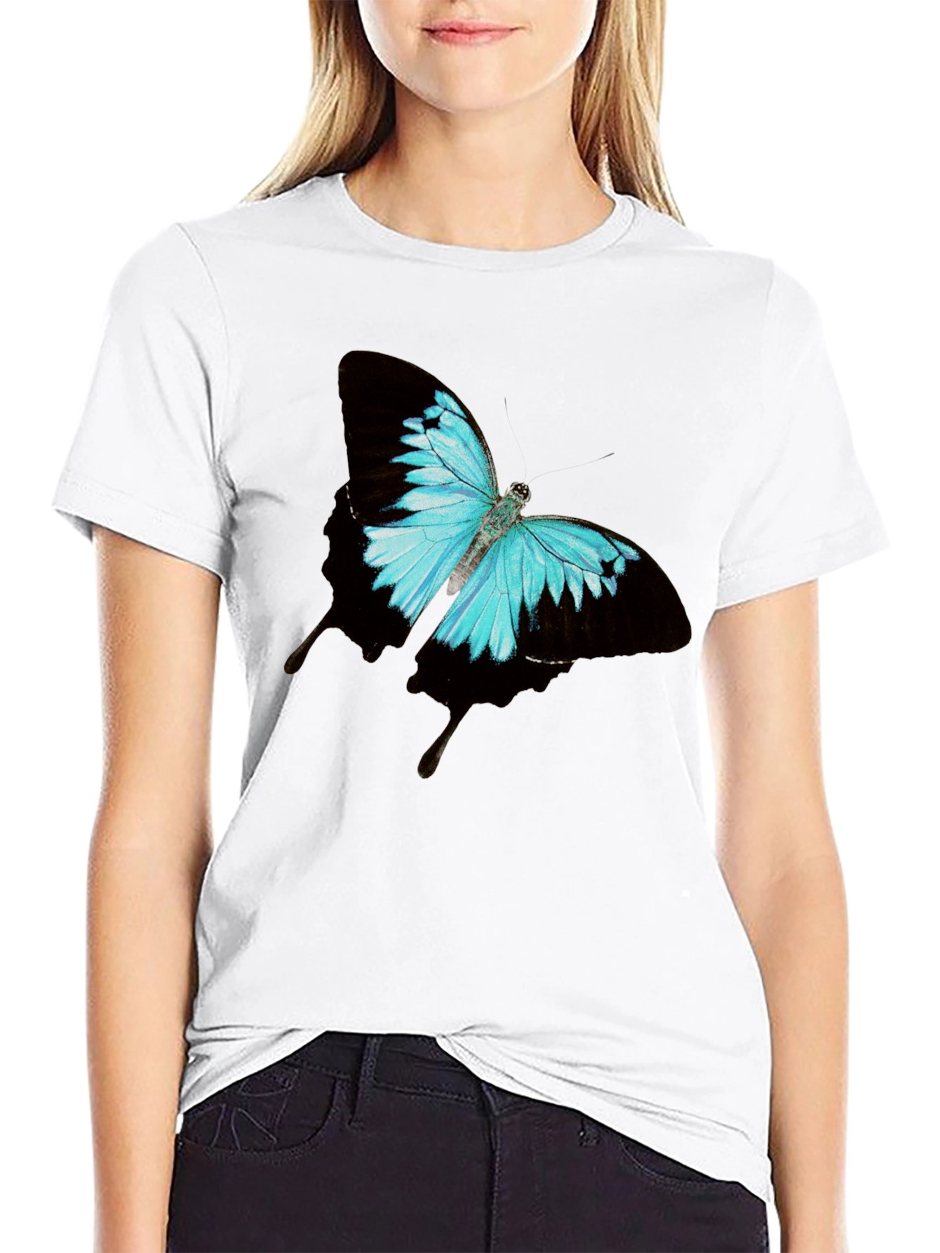 Butterfly Graphic Tee - Classic Black T-Shirt