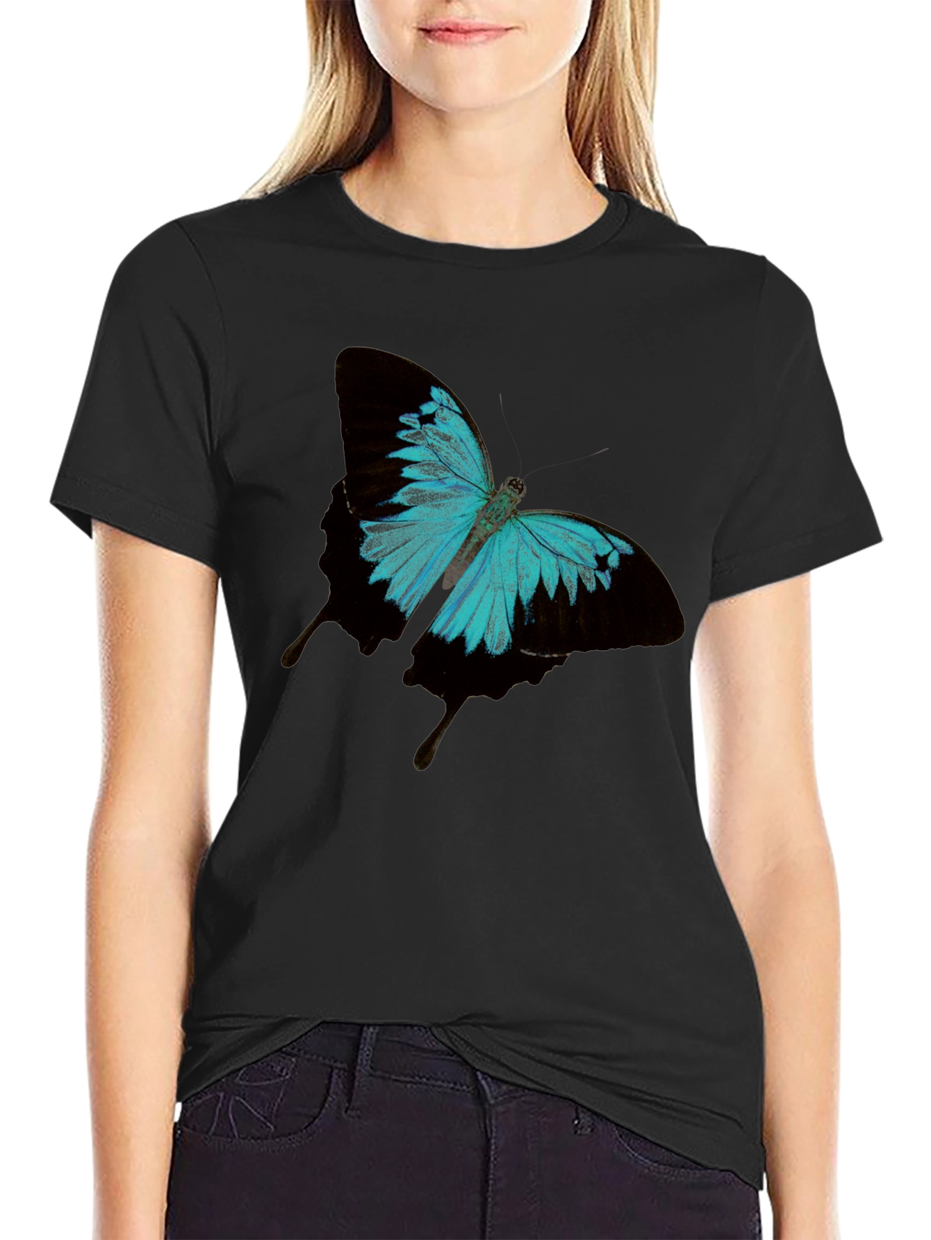 Butterfly Graphic Tee - Classic Black T-Shirt