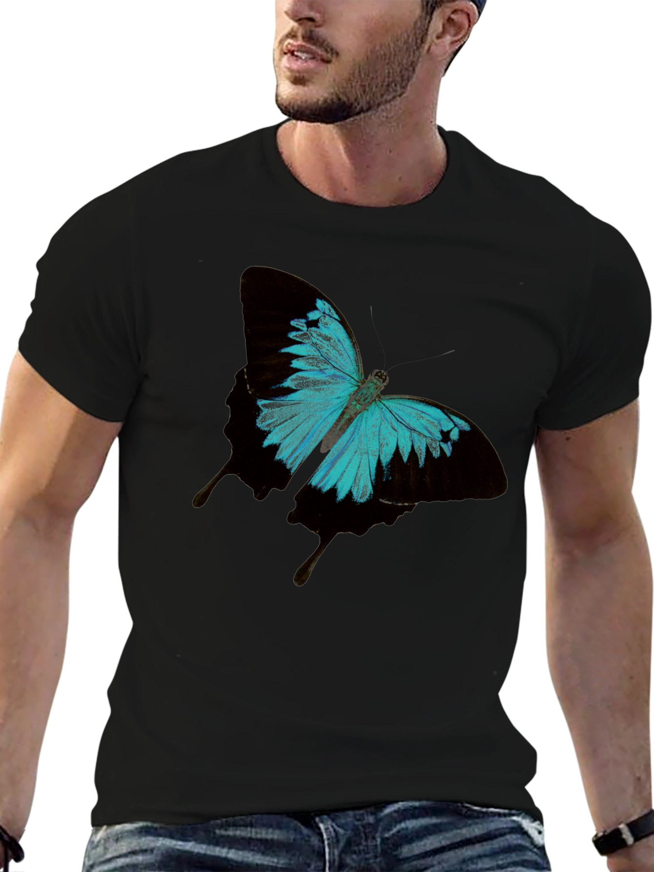 Butterfly Graphic Tee - Classic Black T-Shirt