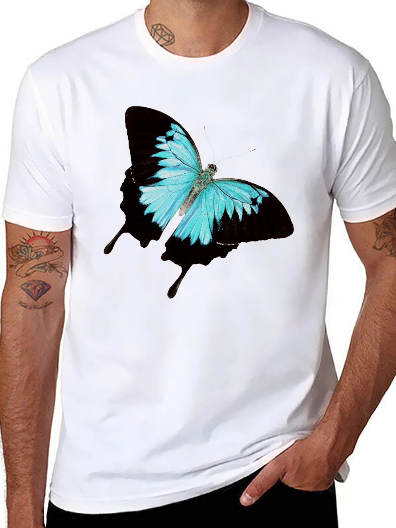 Butterfly Graphic Tee - Classic Black T-Shirt