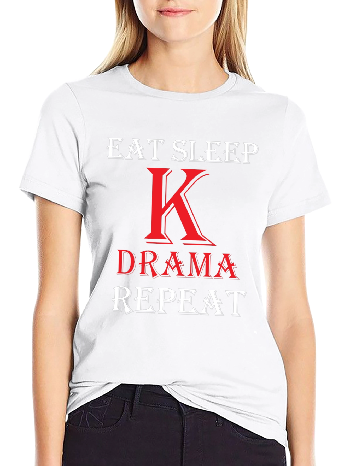 Eat Sleep K-Drama Repeat T-Shirt