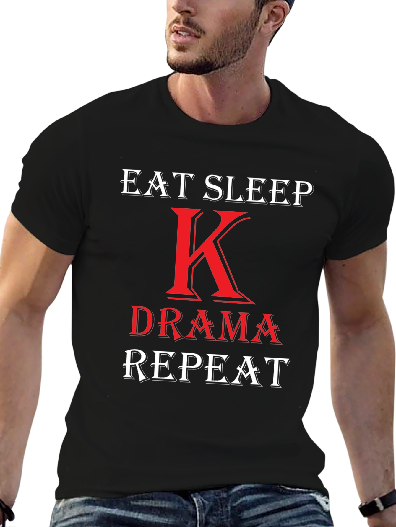 Eat Sleep K-Drama Repeat T-Shirt