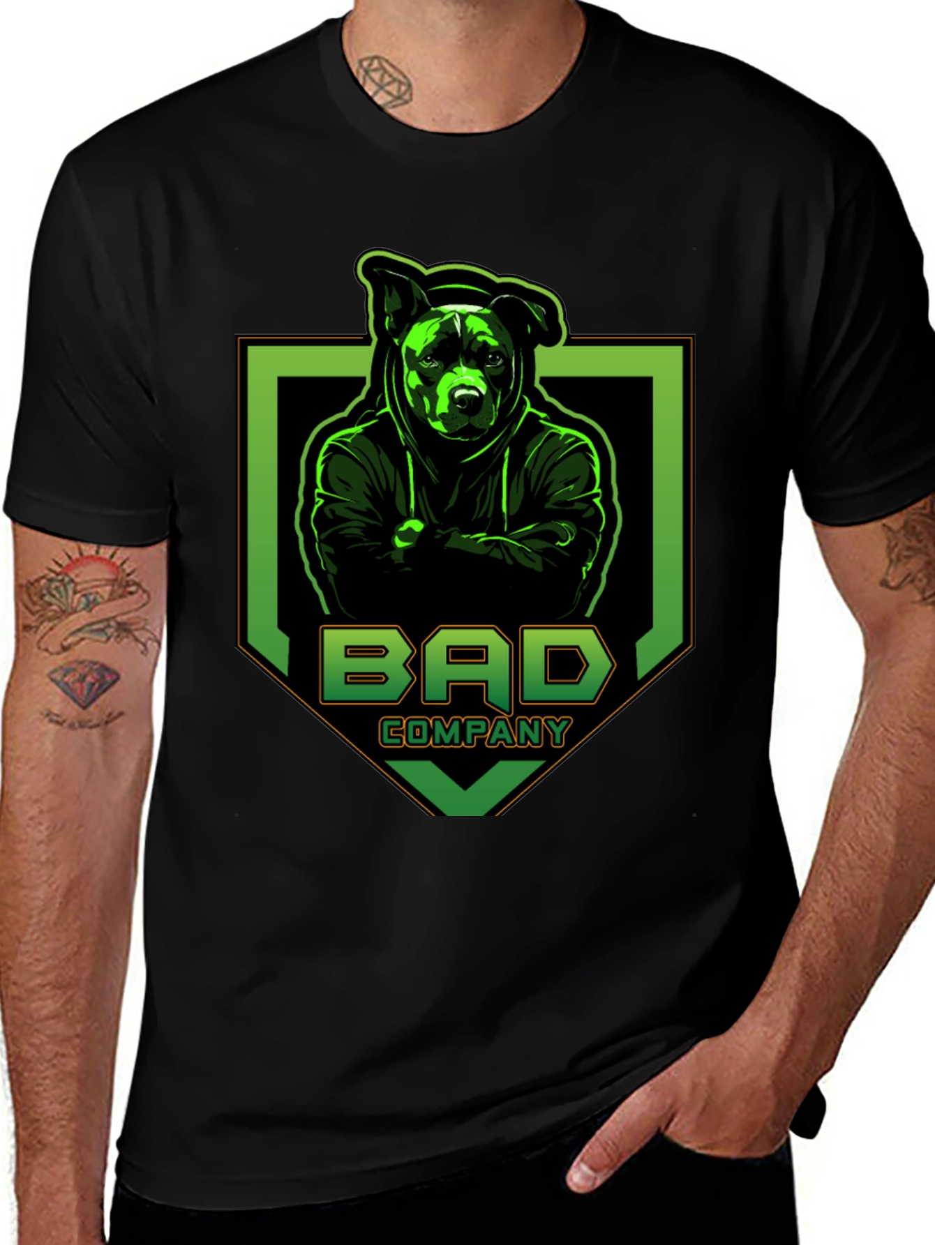 Bad Company Dog Graphic T-Shirt