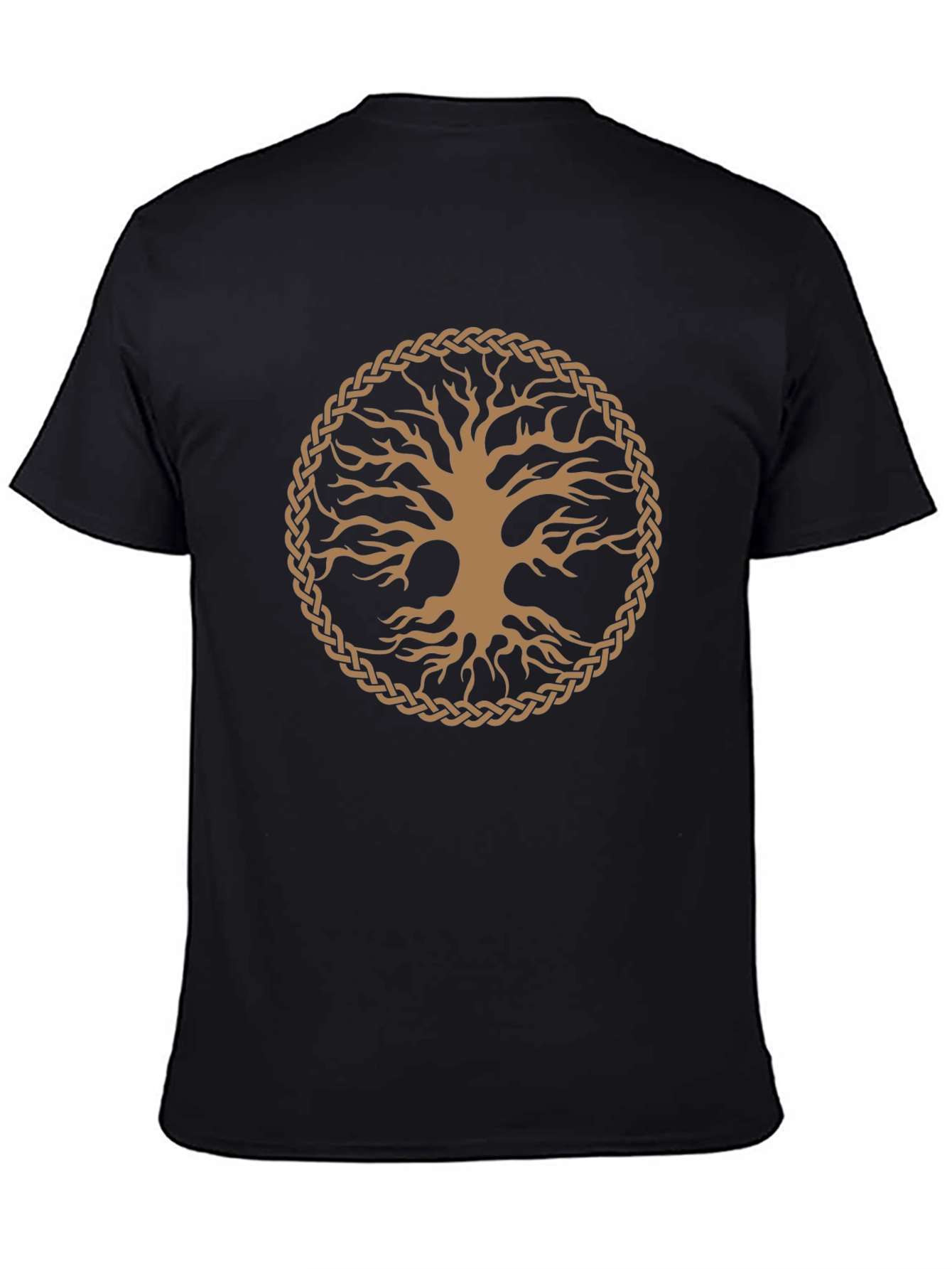 Celtic Tree of Life Graphic T-Shirt - Black