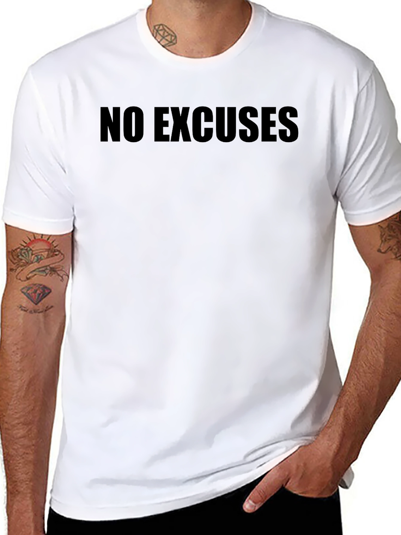 No Excuses Black T-Shirt