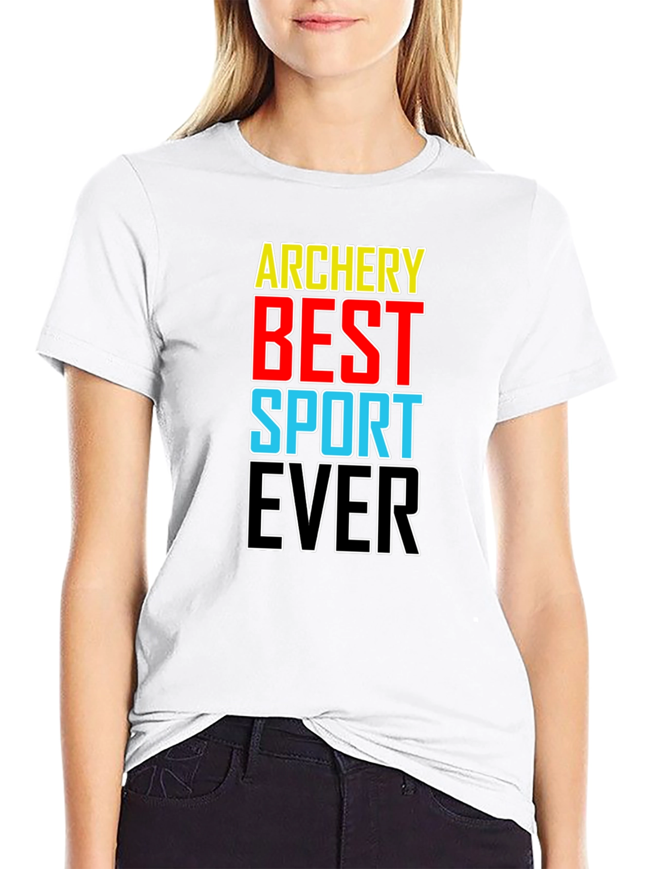 Archery Best Sport Ever T-Shirt Black Cotton Tee
