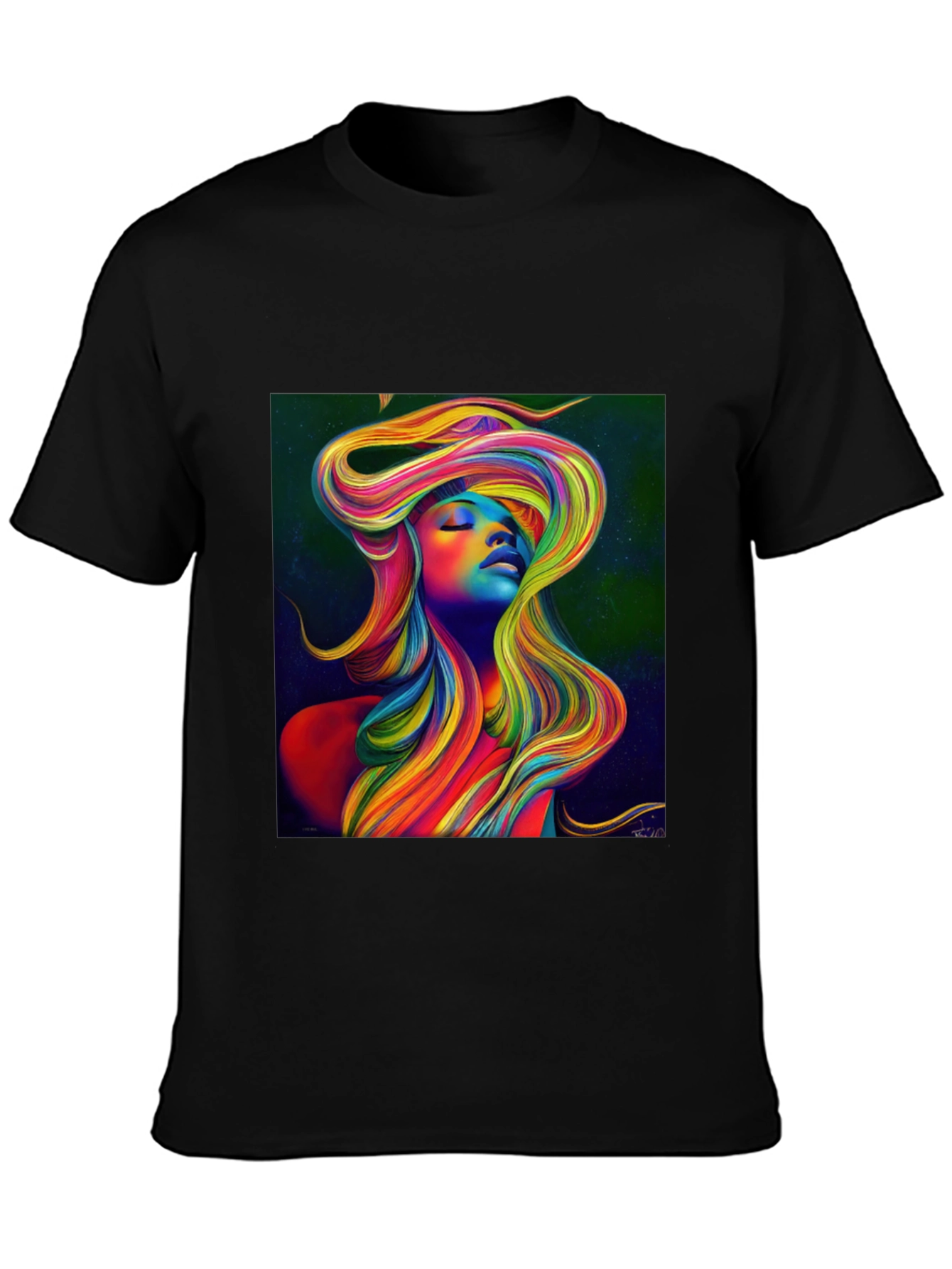 Rainbow Woman Graphic Tee - Stylish Unisex T-Shirt