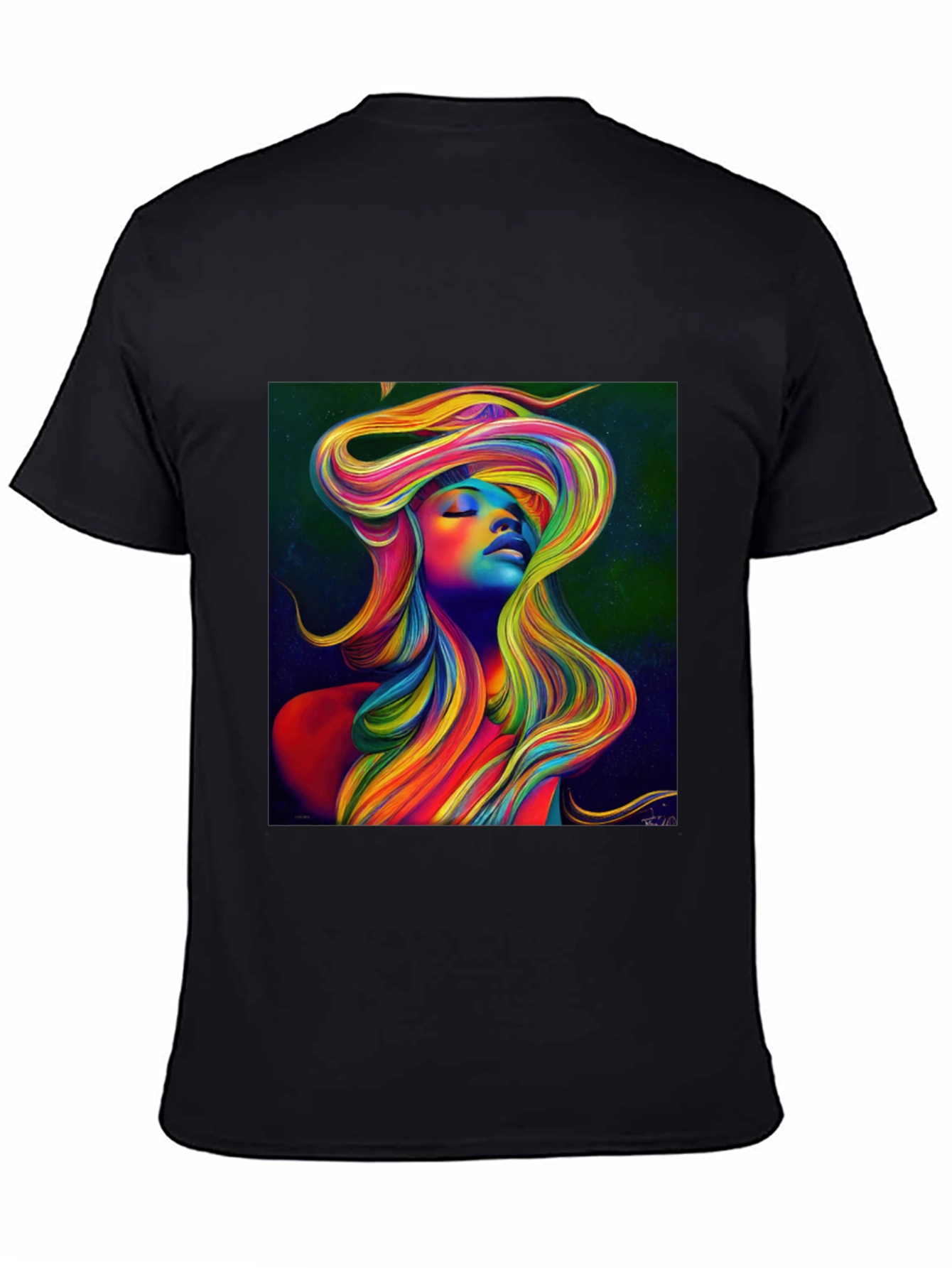 Rainbow Woman Graphic Tee - Stylish Unisex T-Shirt