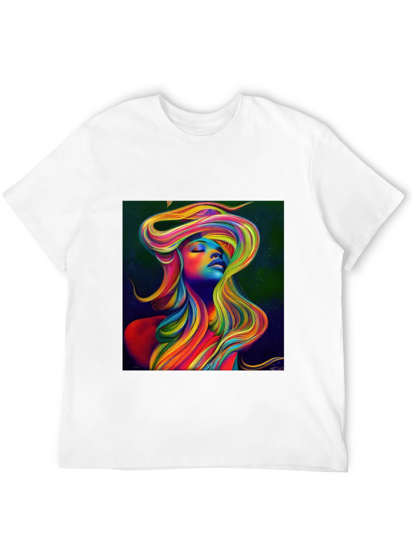 Rainbow Woman Graphic Tee - Stylish Unisex T-Shirt
