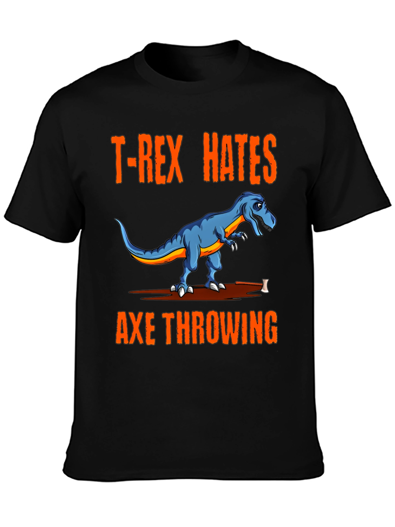 T-Rex Hates Axe Throwing Graphic Tee