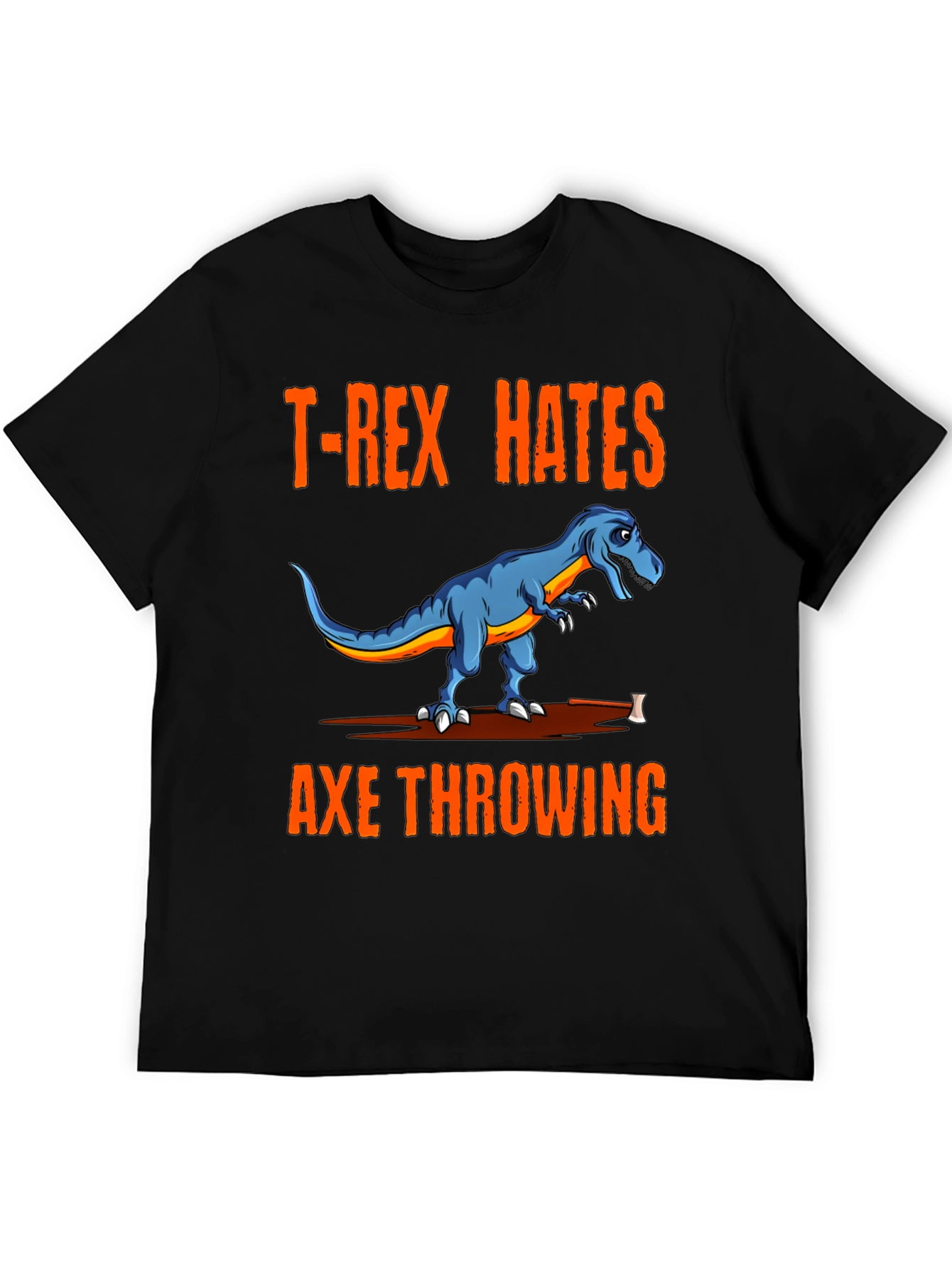 T-Rex Hates Axe Throwing Graphic Tee