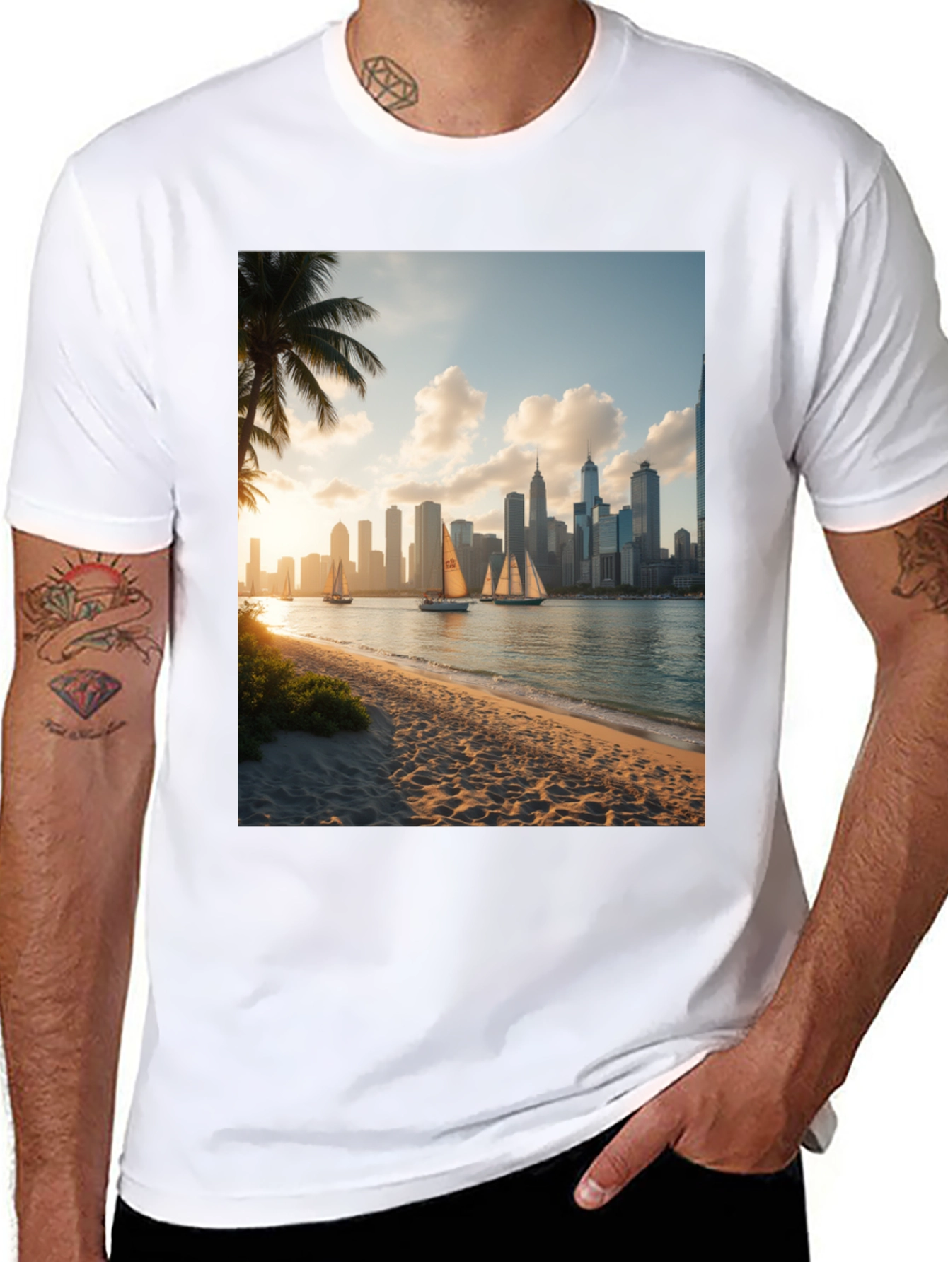 Coastal Cityscape Tee