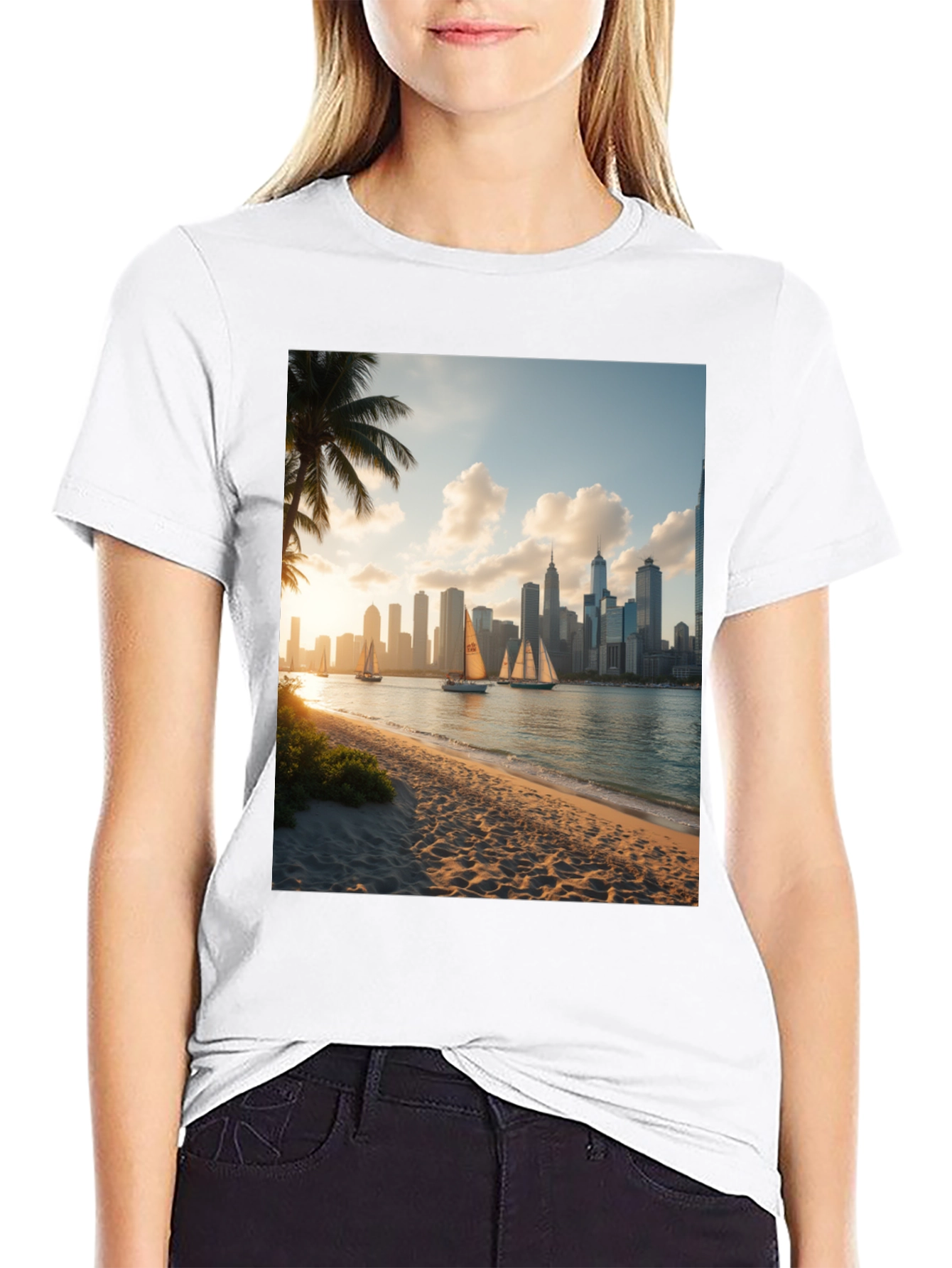 Coastal Cityscape Tee